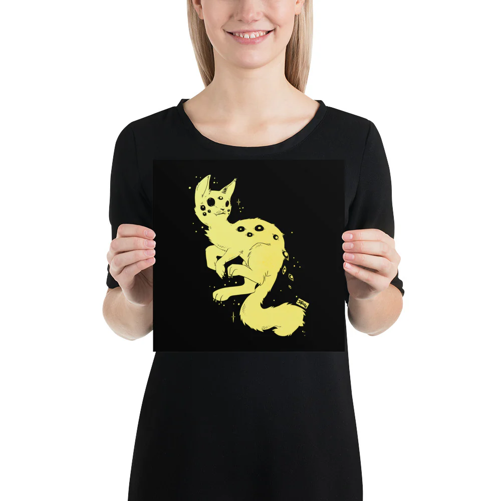 Spider Cat, Matte Art Print Poster - Image 3