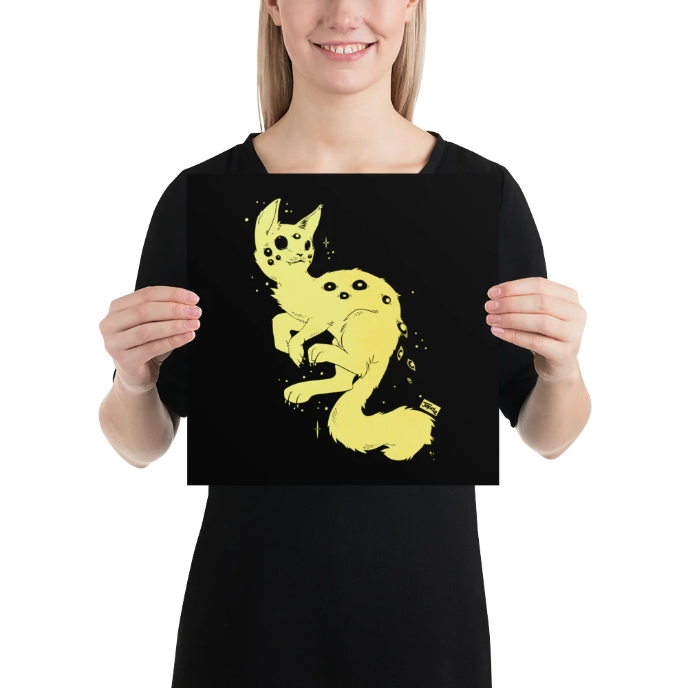Spider Cat, Matte Art Print Poster - Image 4