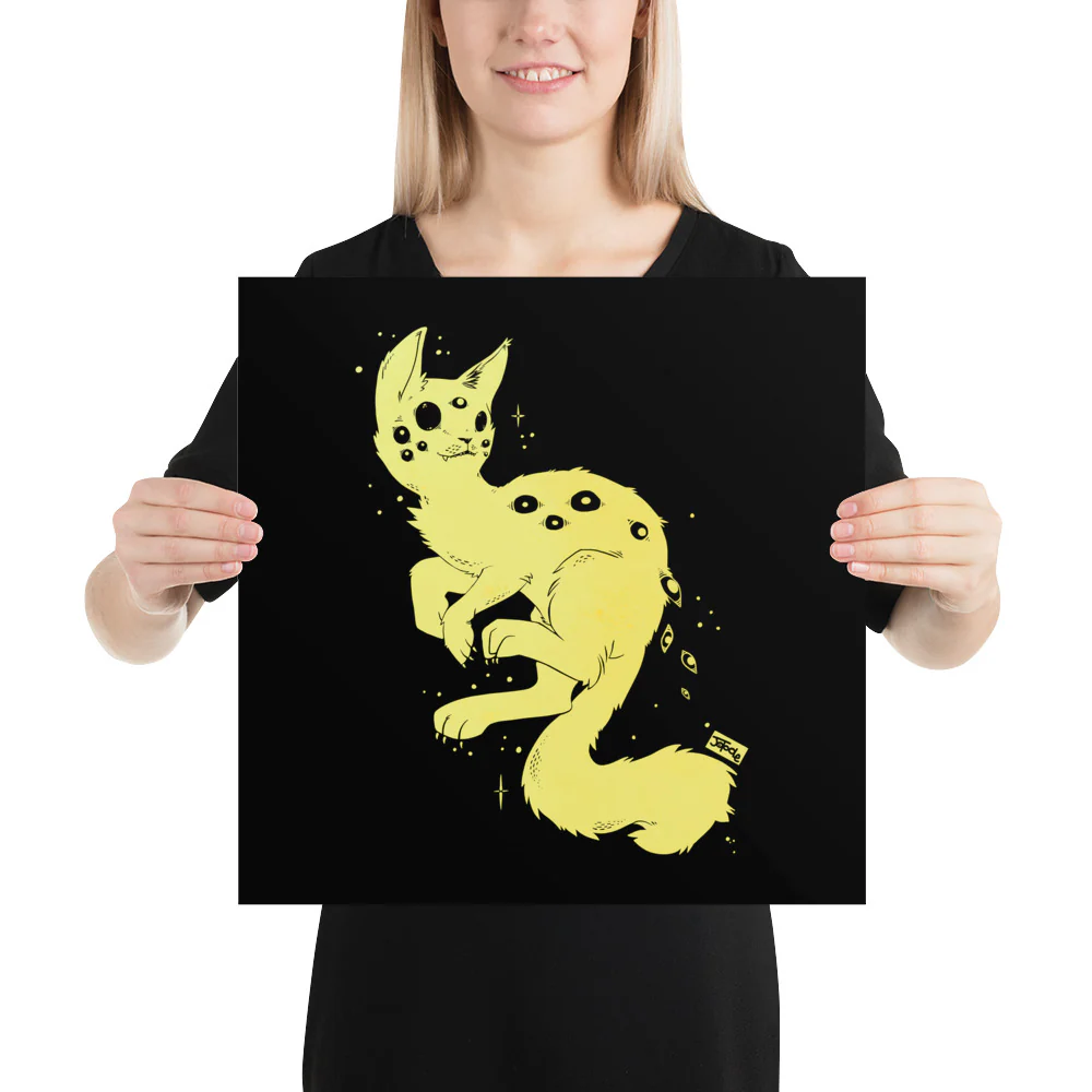 Spider Cat, Matte Art Print Poster - Image 6