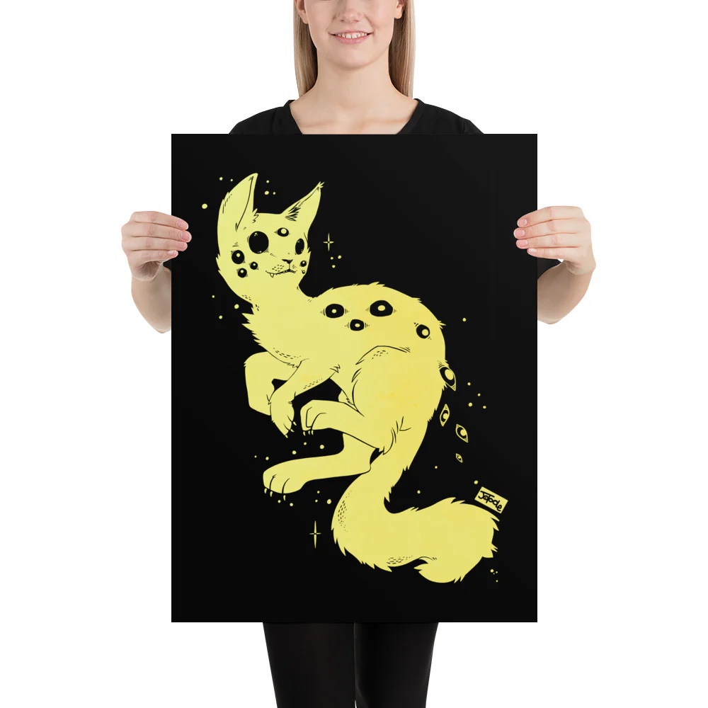 Spider Cat, Matte Art Print Poster - Image 8