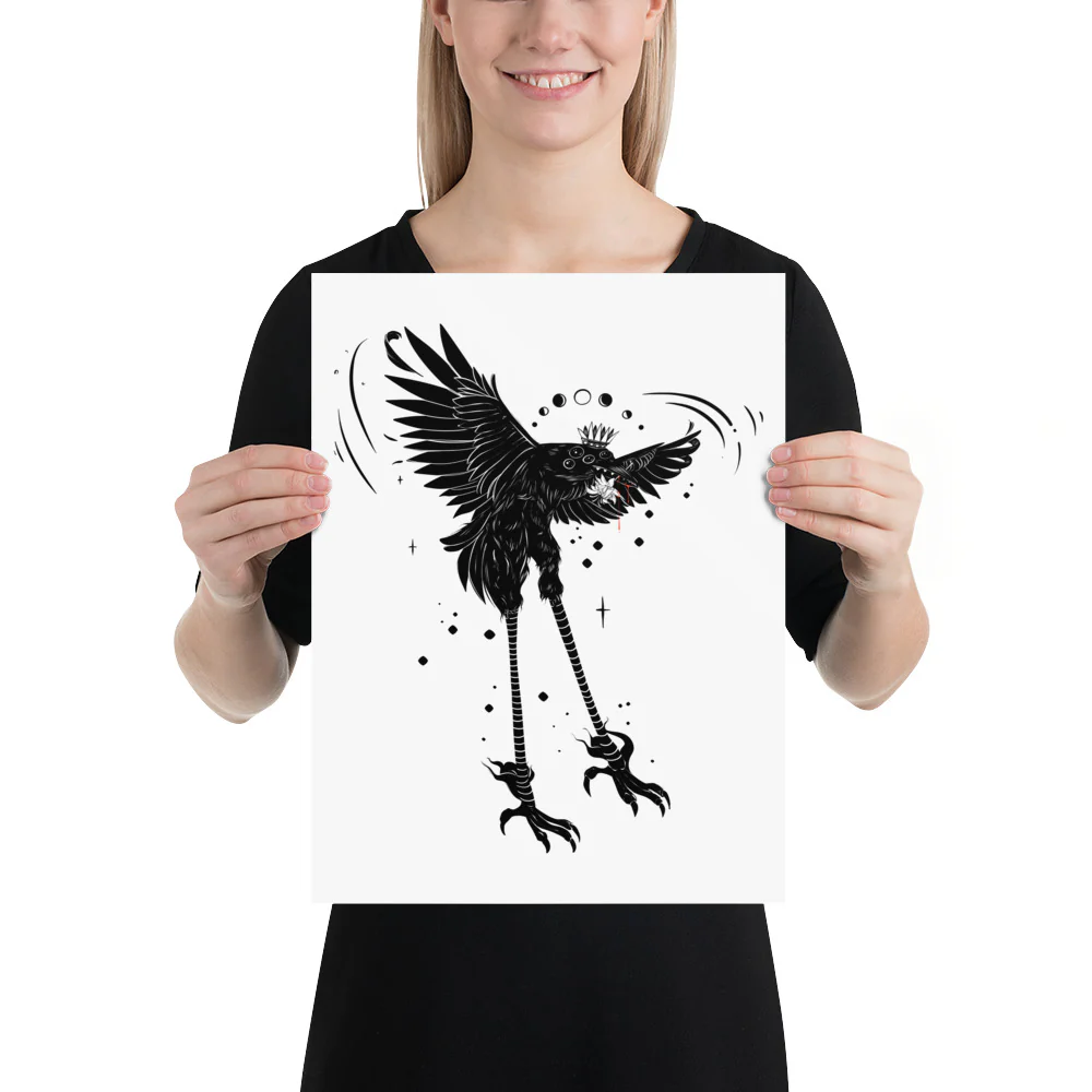 Stolas, Ars Goetia Demon, Matte Art Print Poster - Image 6