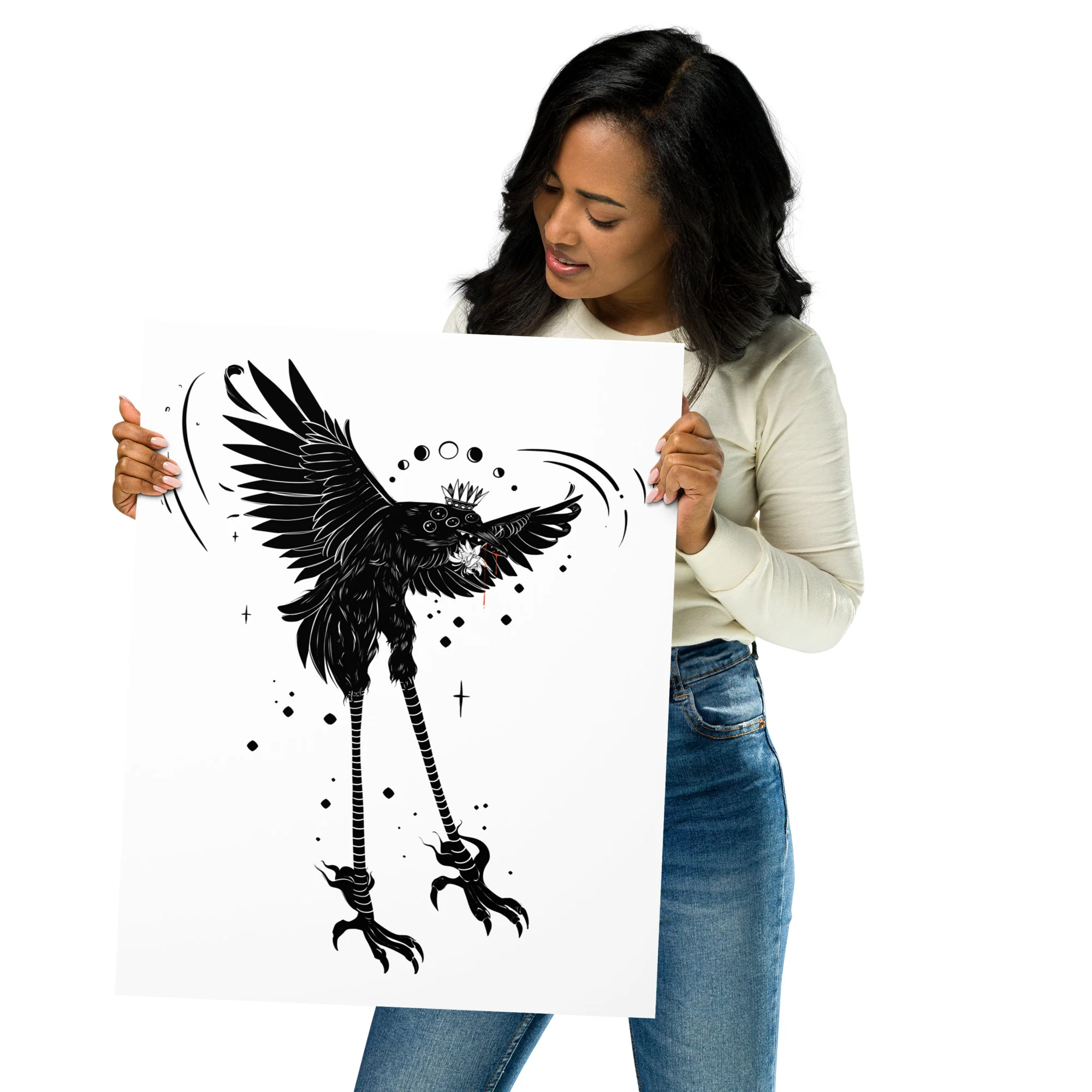 Stolas, Ars Goetia Demon, Matte Art Print Poster - Image 8