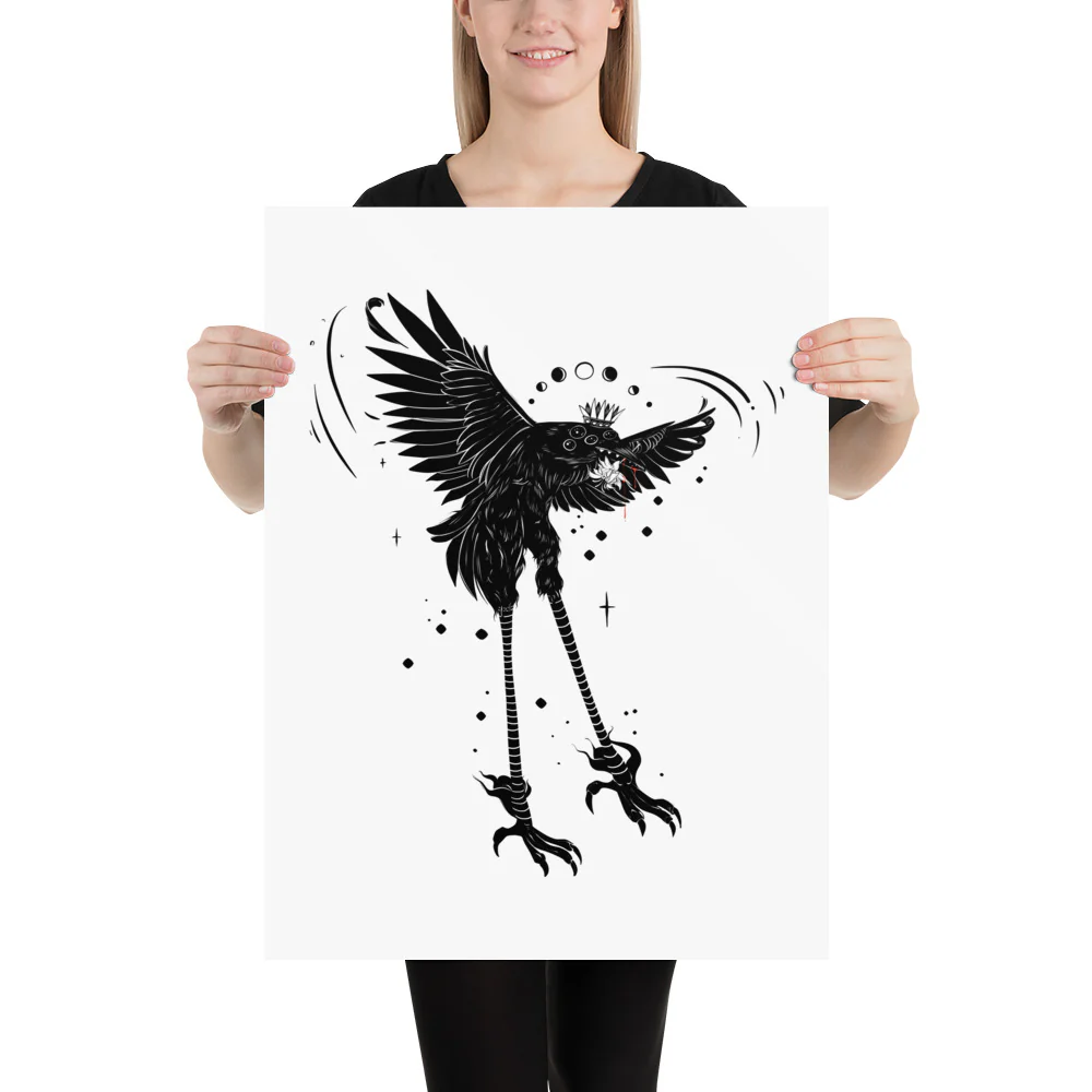 Stolas, Ars Goetia Demon, Matte Art Print Poster - Image 9