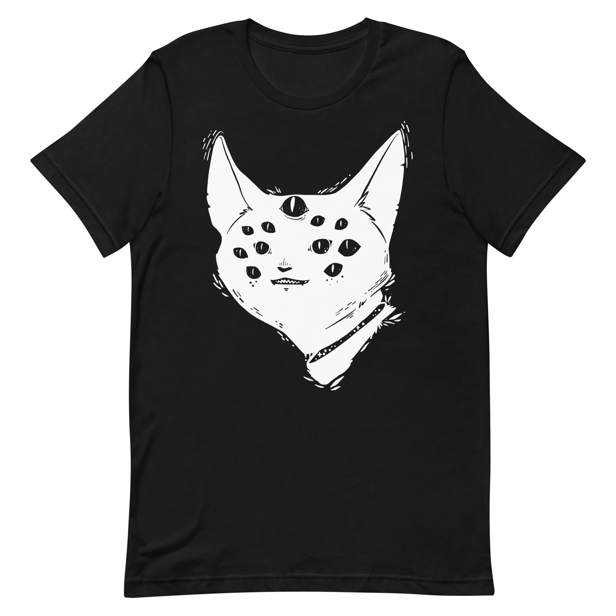 Many Eyed Cat Creature, Unisex T-Shirt