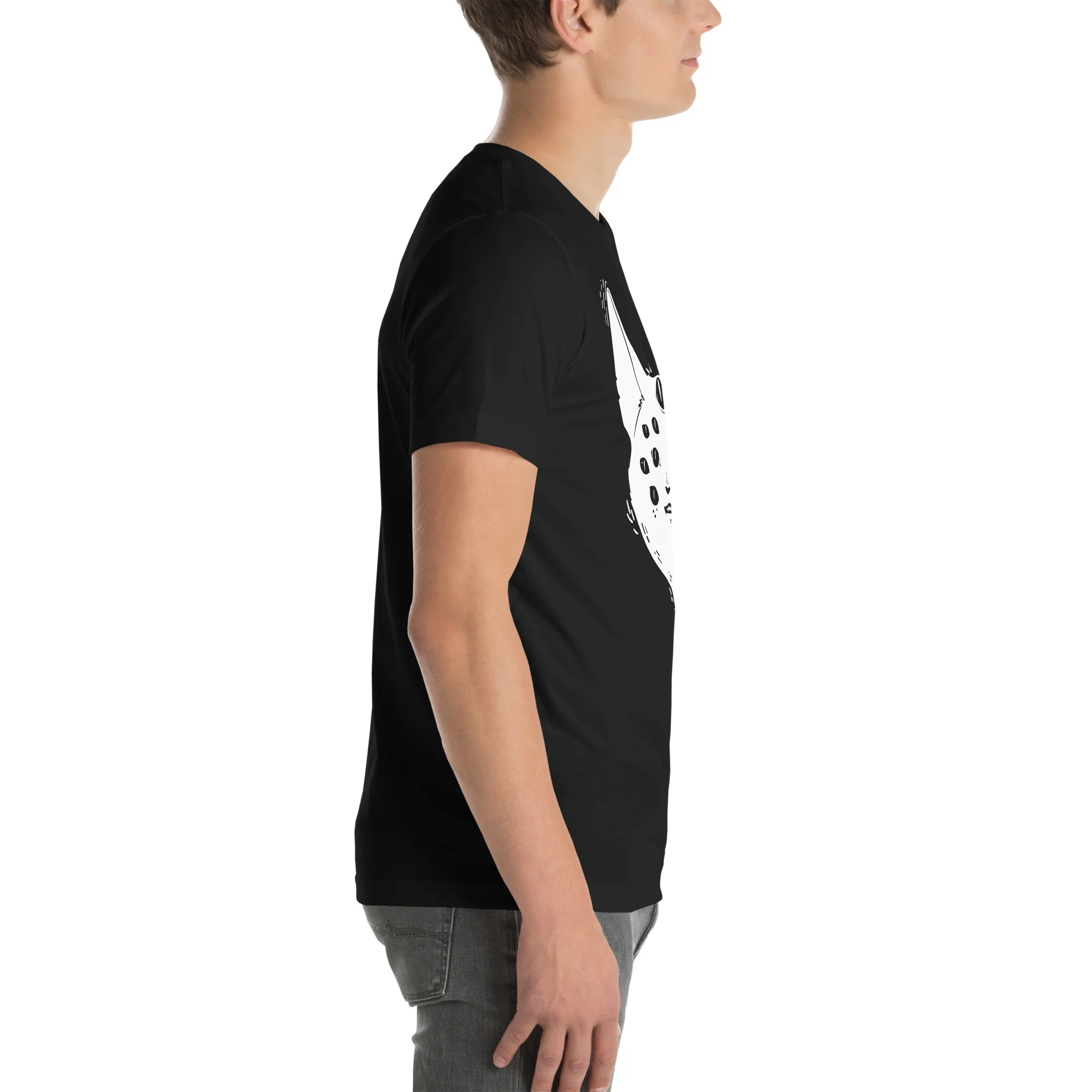 Many Eyed Cat Creature, Unisex T-Shirt - Image 5