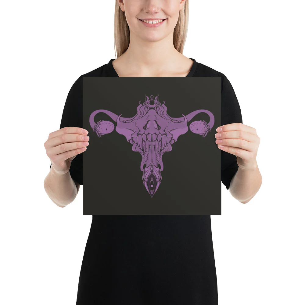The Death Metal Uterus, Matte Art Print Poster - Image 3