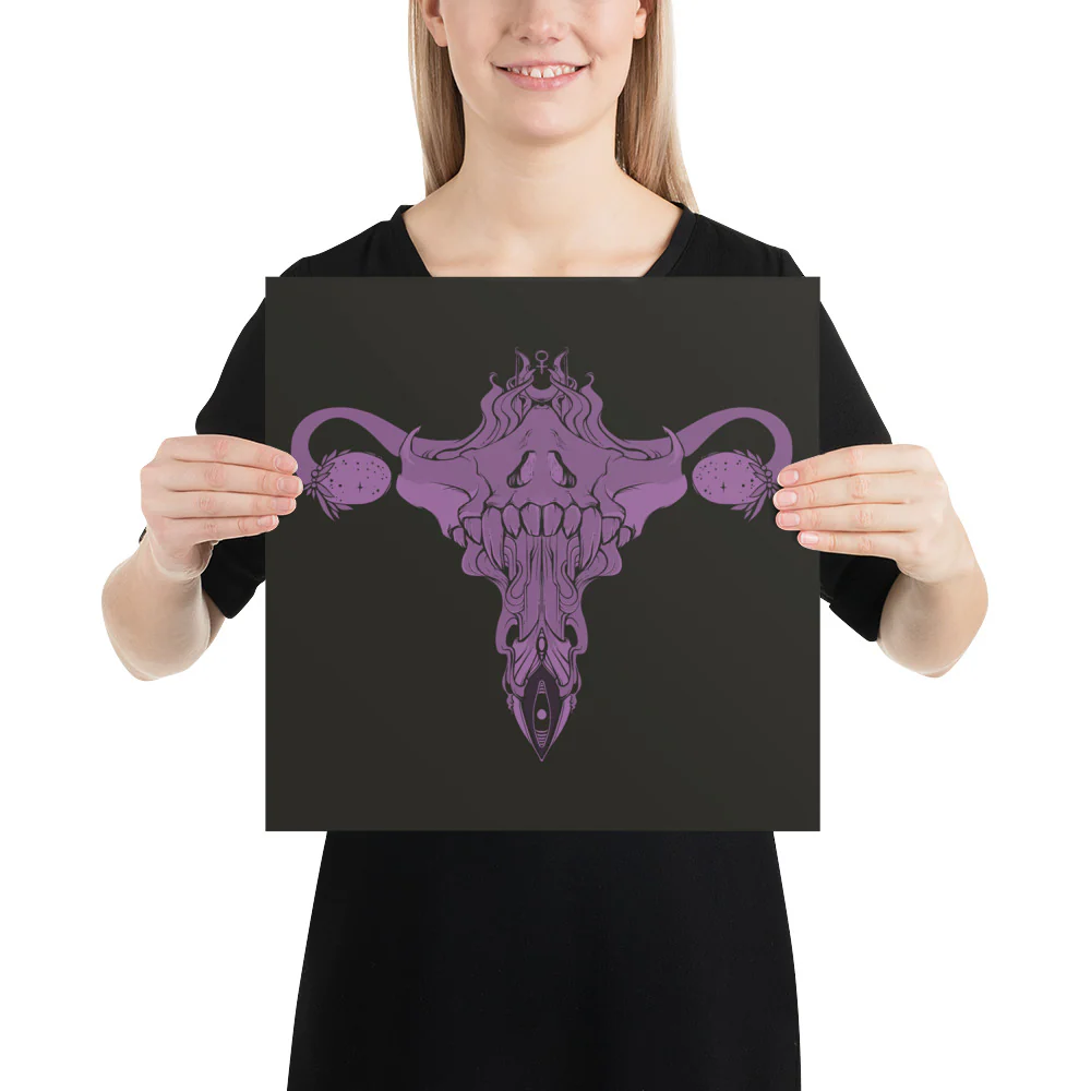 The Death Metal Uterus, Matte Art Print Poster - Image 4