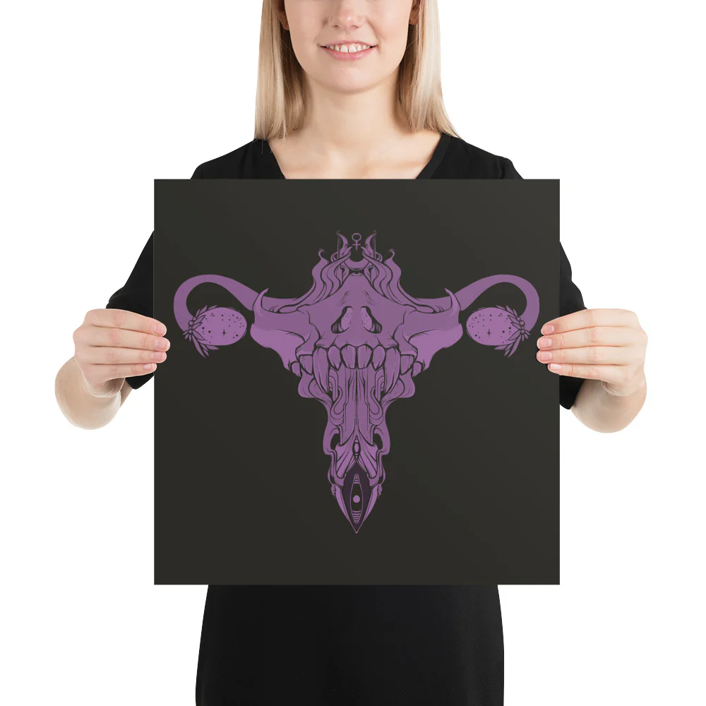 The Death Metal Uterus, Matte Art Print Poster - Image 5