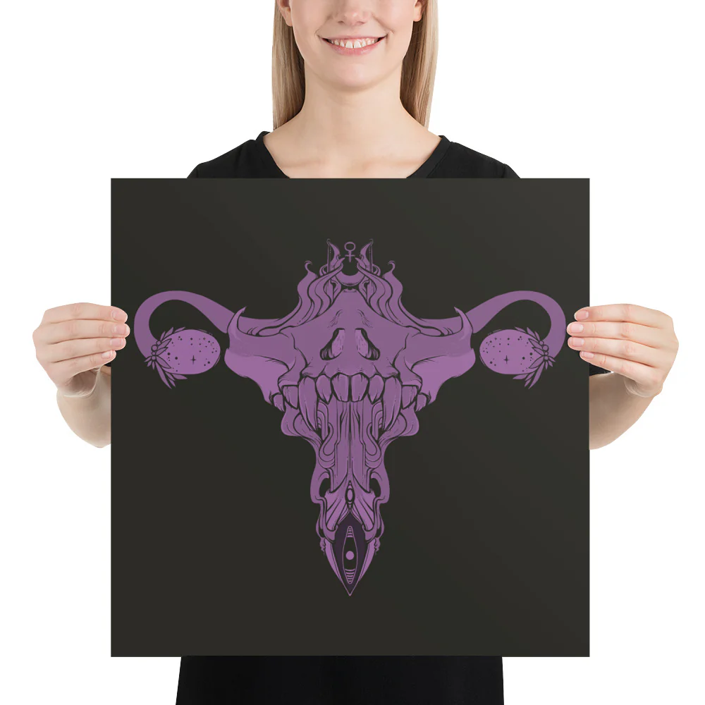 The Death Metal Uterus, Matte Art Print Poster - Image 6