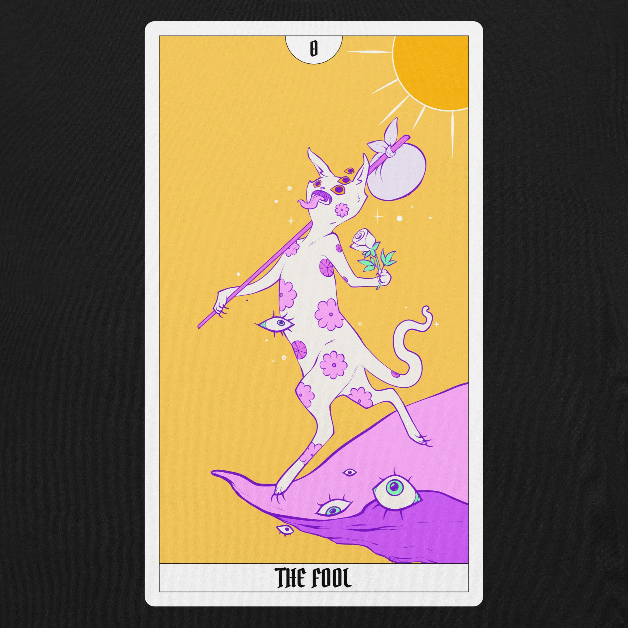 The Fool Tarot Card, Unisex T-Shirt - Image 2
