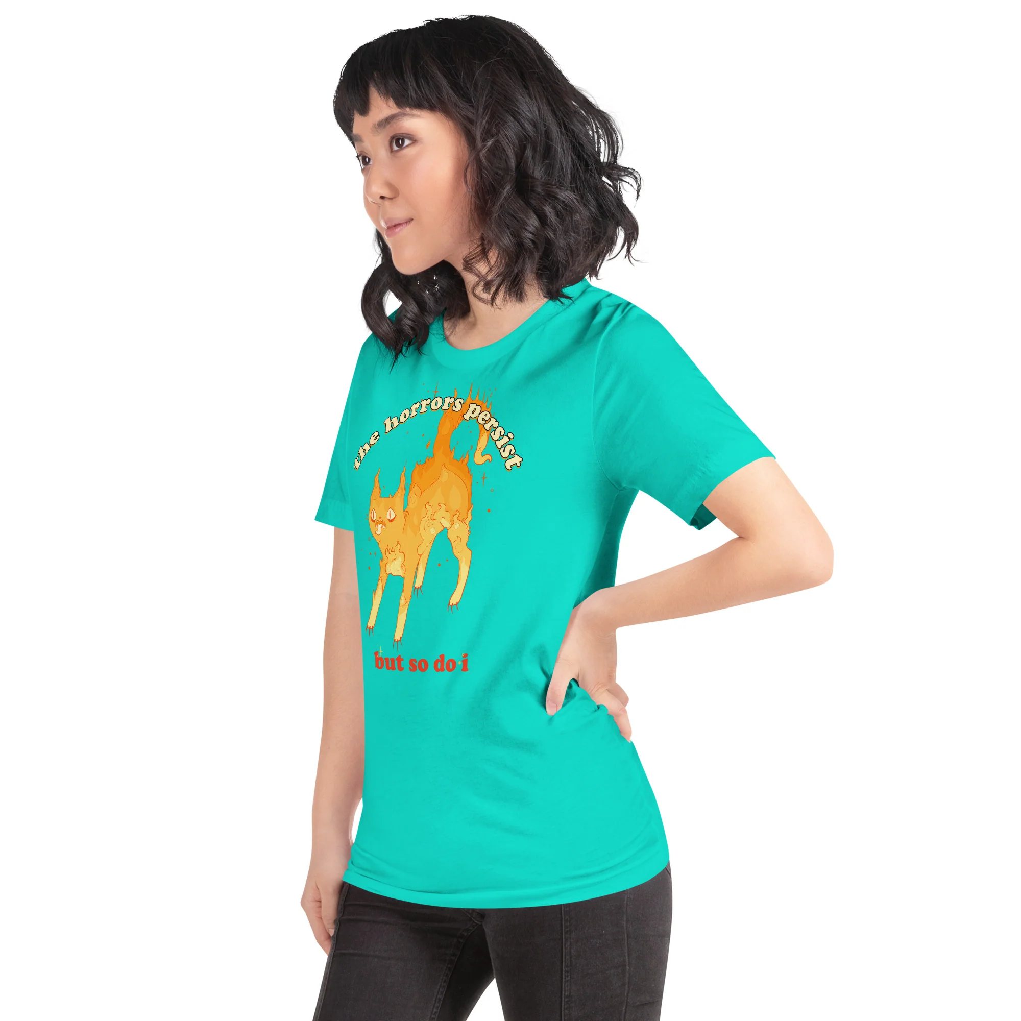 The Horrors Persist But So Do I, Unisex T-Shirt - Image 3