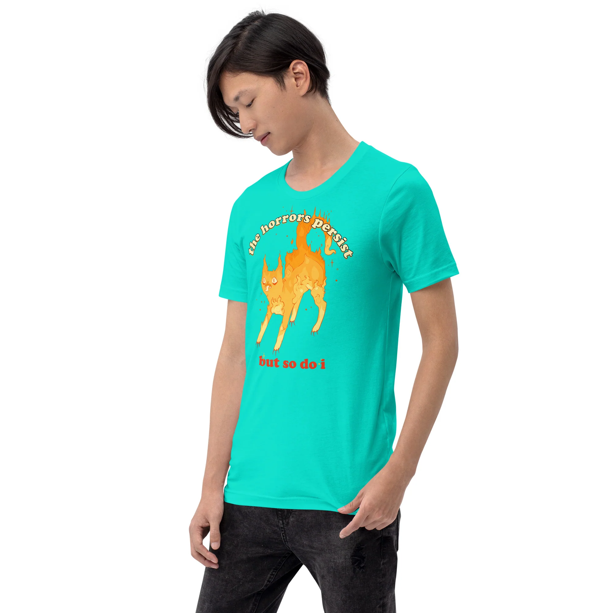 The Horrors Persist But So Do I, Unisex T-Shirt - Image 4