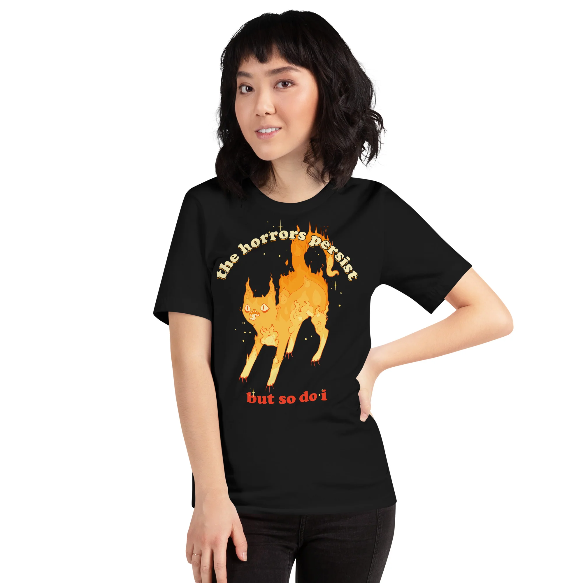 The Horrors Persist But So Do I, Unisex T-Shirt - Image 3