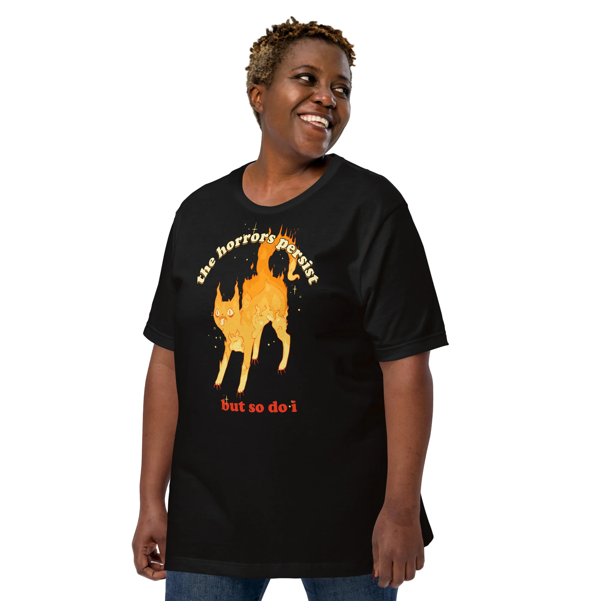 The Horrors Persist But So Do I, Unisex T-Shirt - Image 7