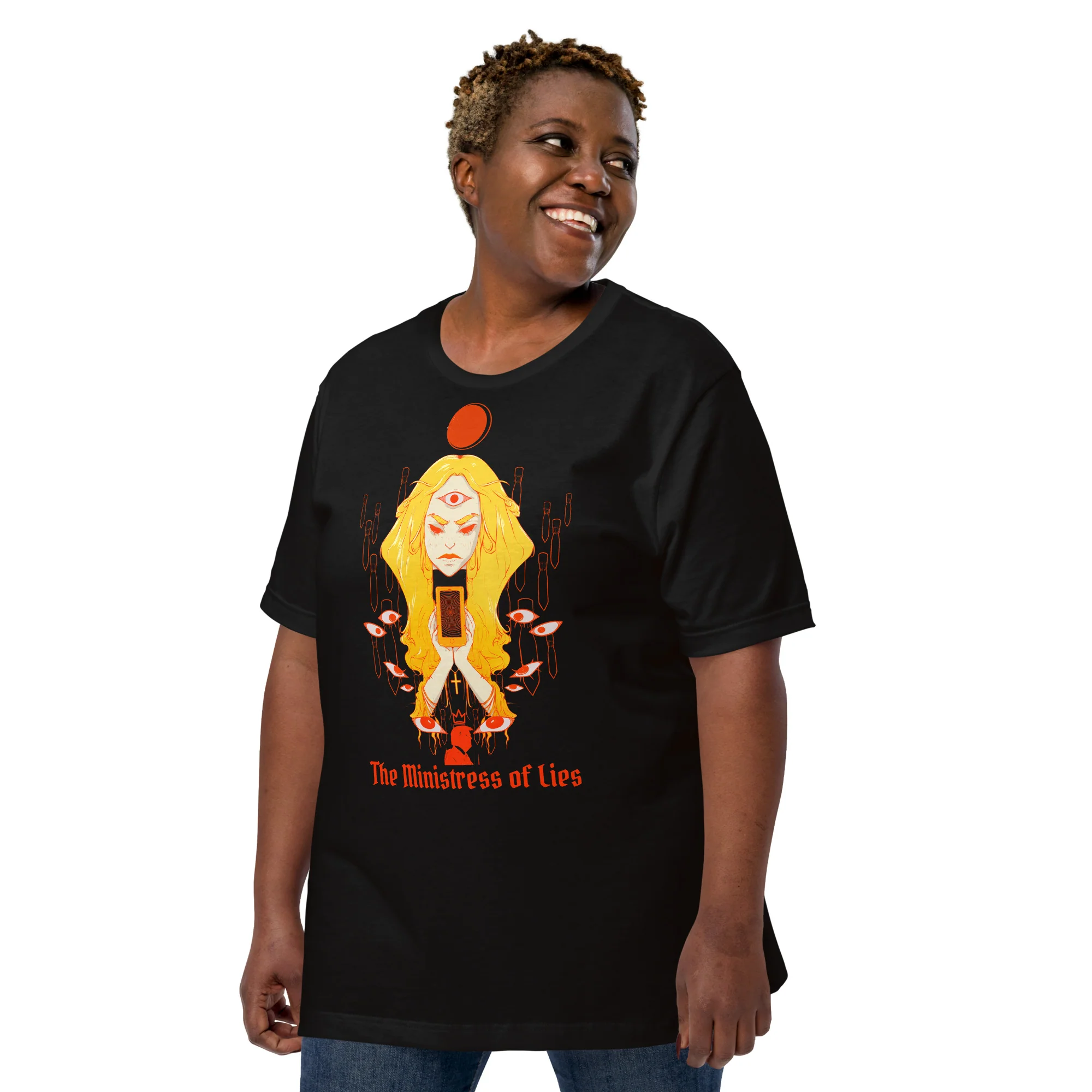 The Ministress of Lies, Unisex T-Shirt - Image 3