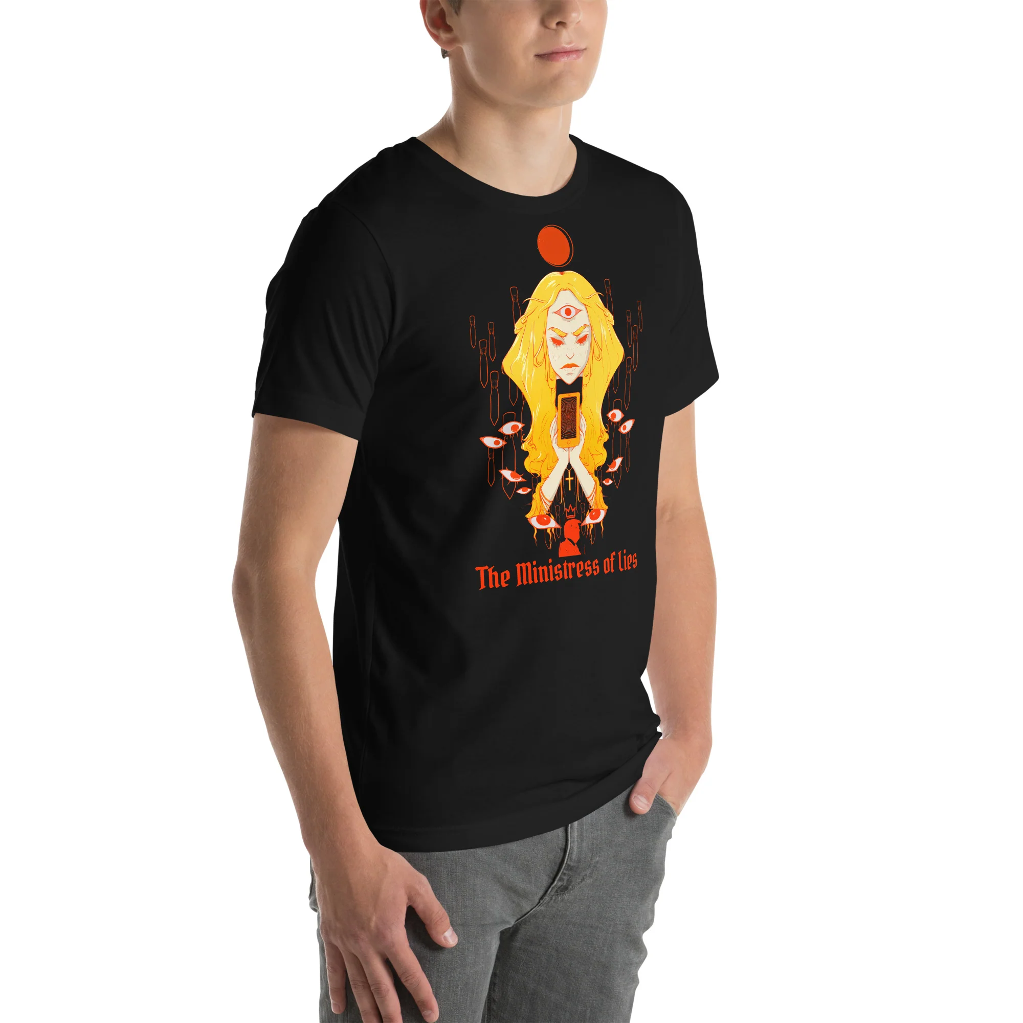 The Ministress of Lies, Unisex T-Shirt - Image 4