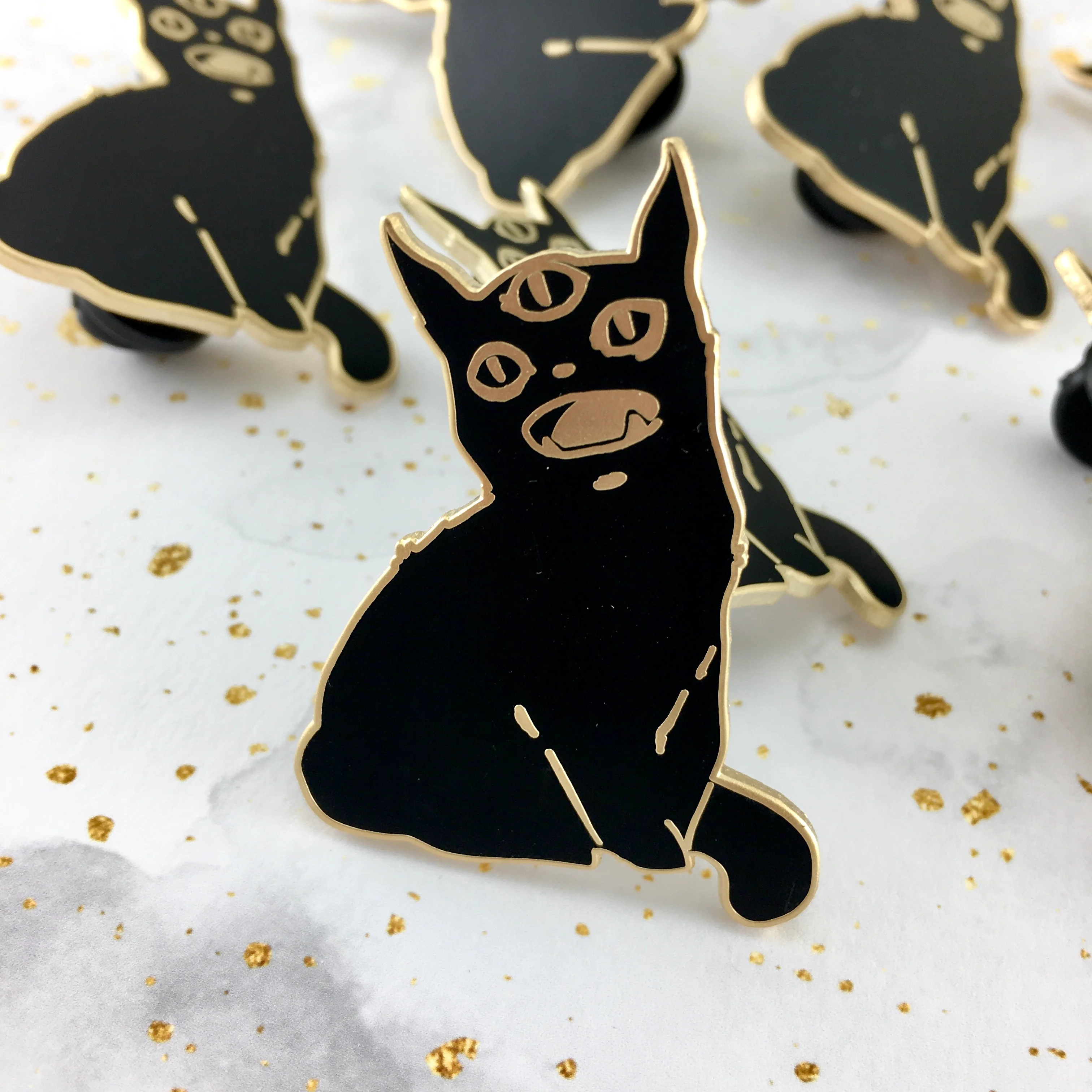 Third Eye Black Cat, Enamel Pin - Image 4