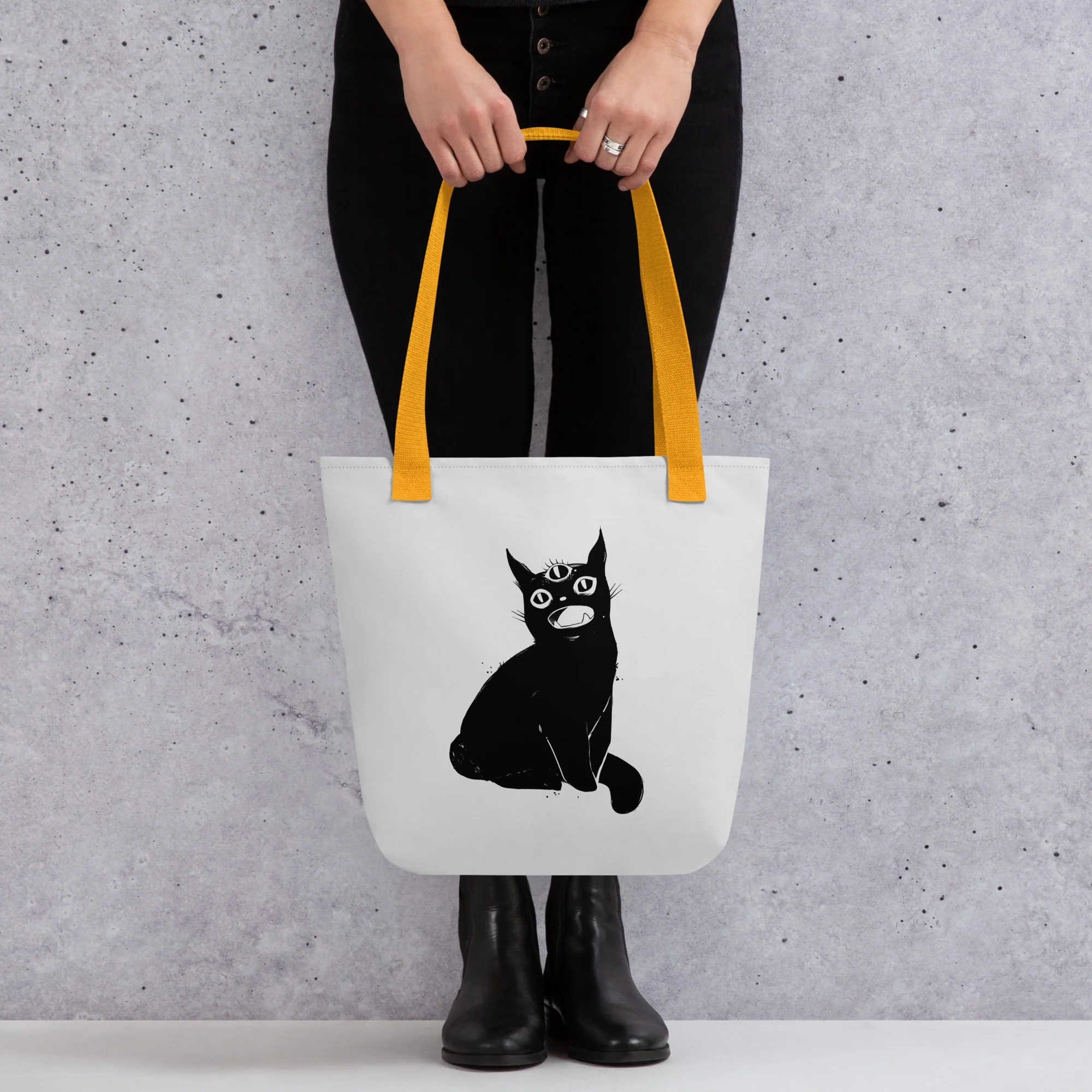 Third Eye Black Cat, Tote Bag - Image 3