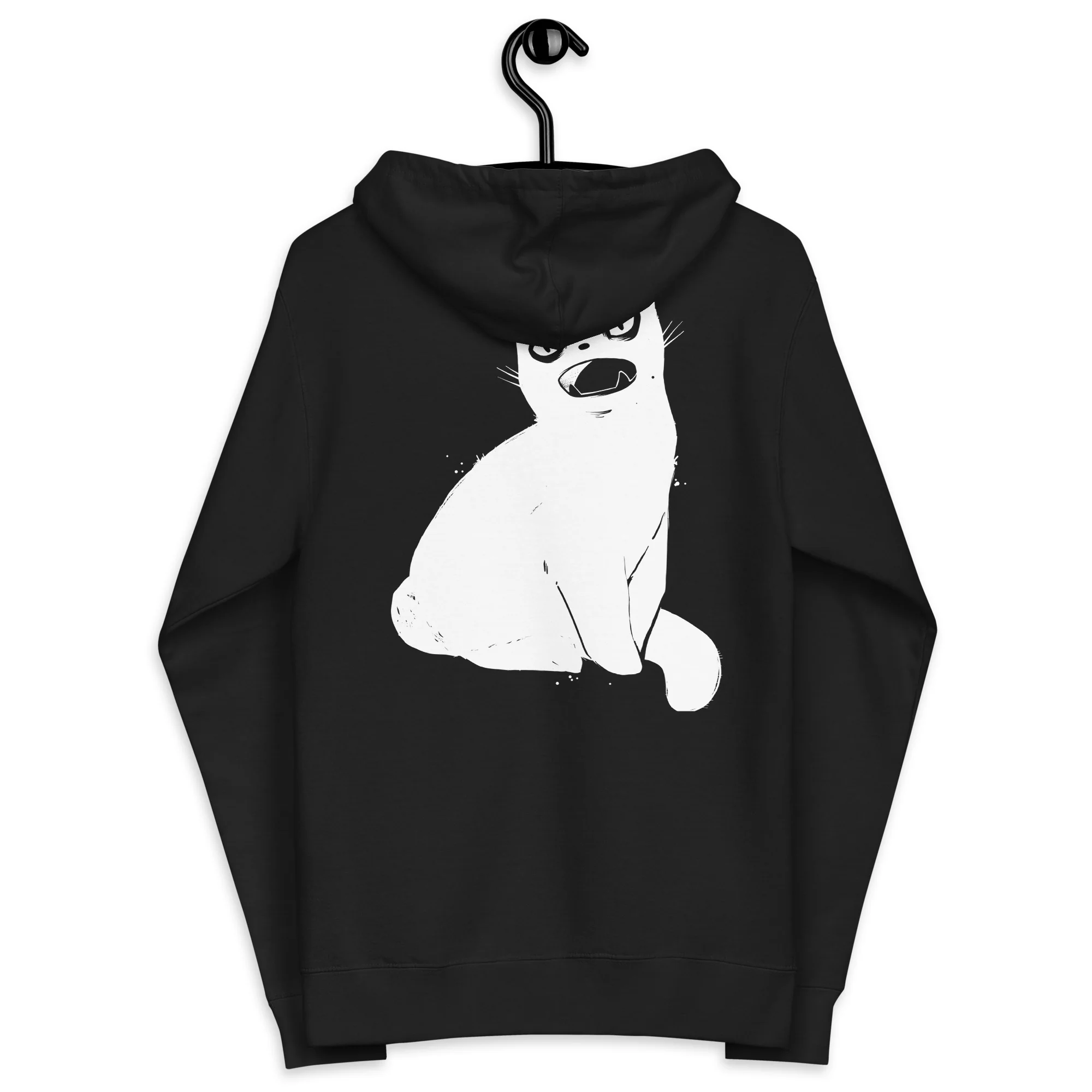 Third Eye Cat, Unisex Fleece Zip-Up Hoodie - Image 5