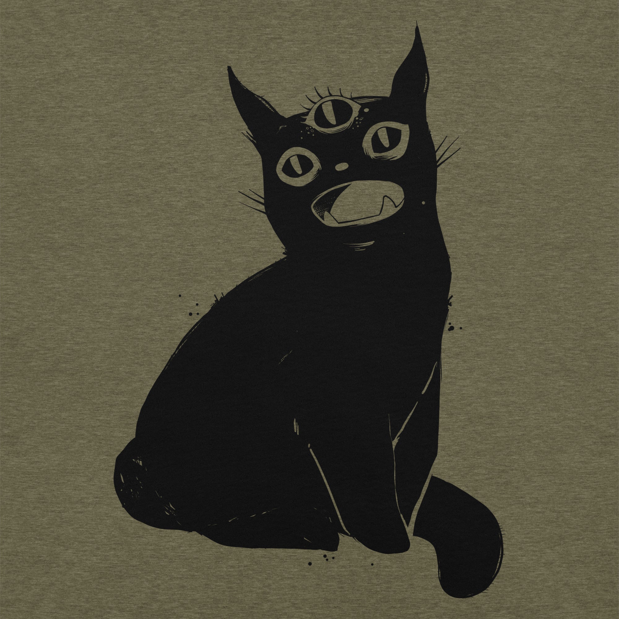 Third Eye Cat, Unisex T-Shirt - Image 2