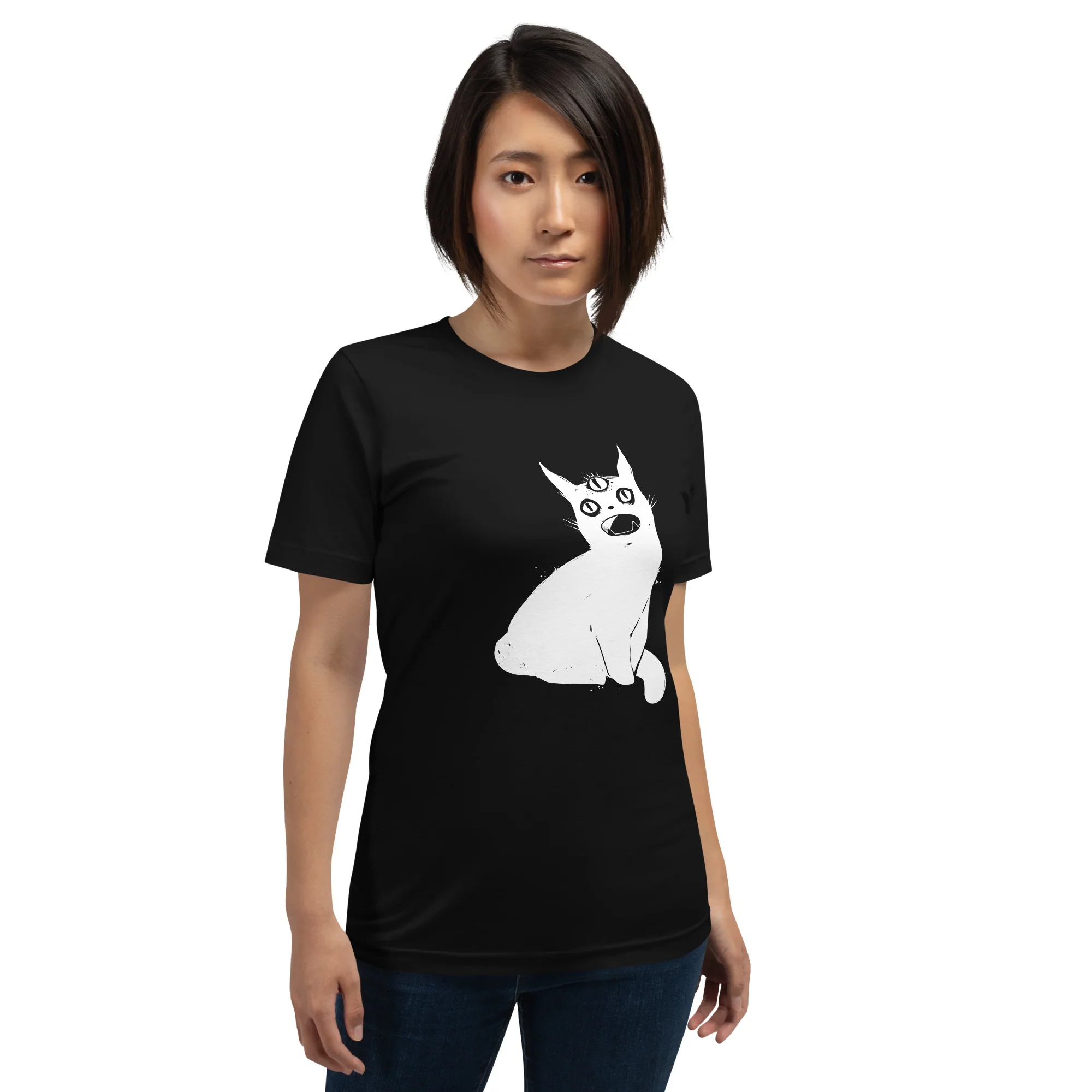 Third Eye Cat, Unisex T-Shirt - Image 2