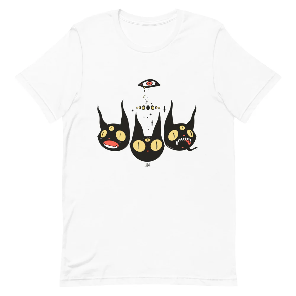 Three Black Cats, Unisex T-Shirt