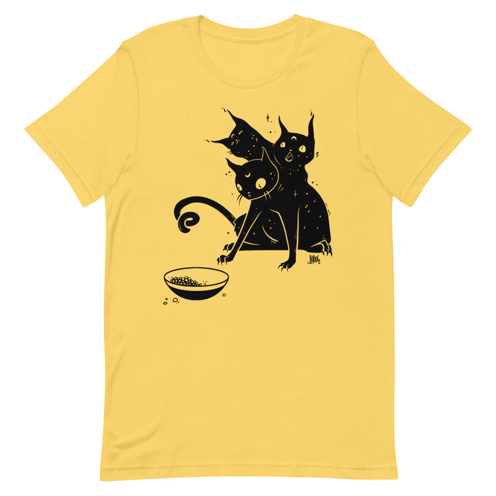 Three Headed Cat, Unisex T-Shirt - Image 5