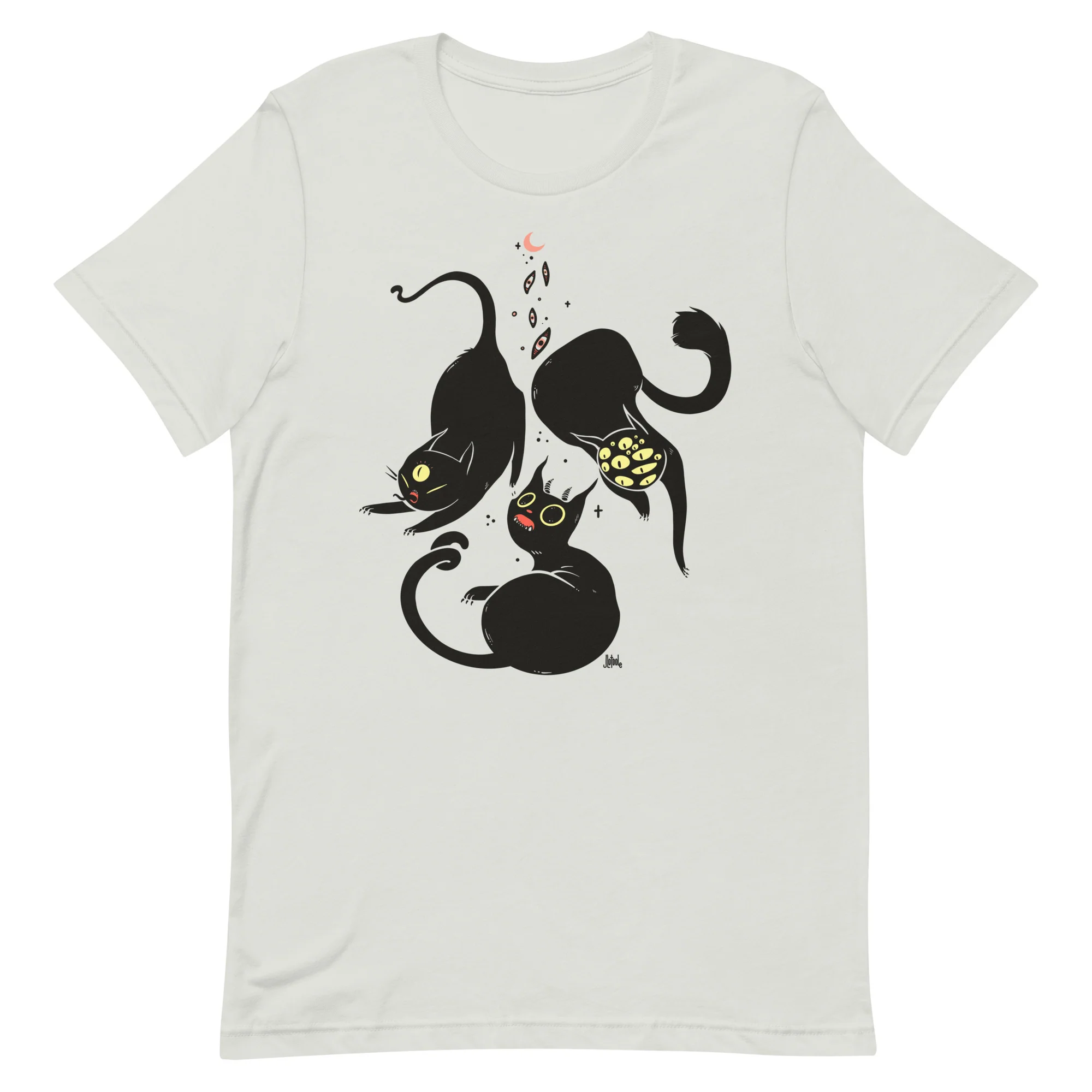 Three Spooky Cats, Unisex T-Shirt