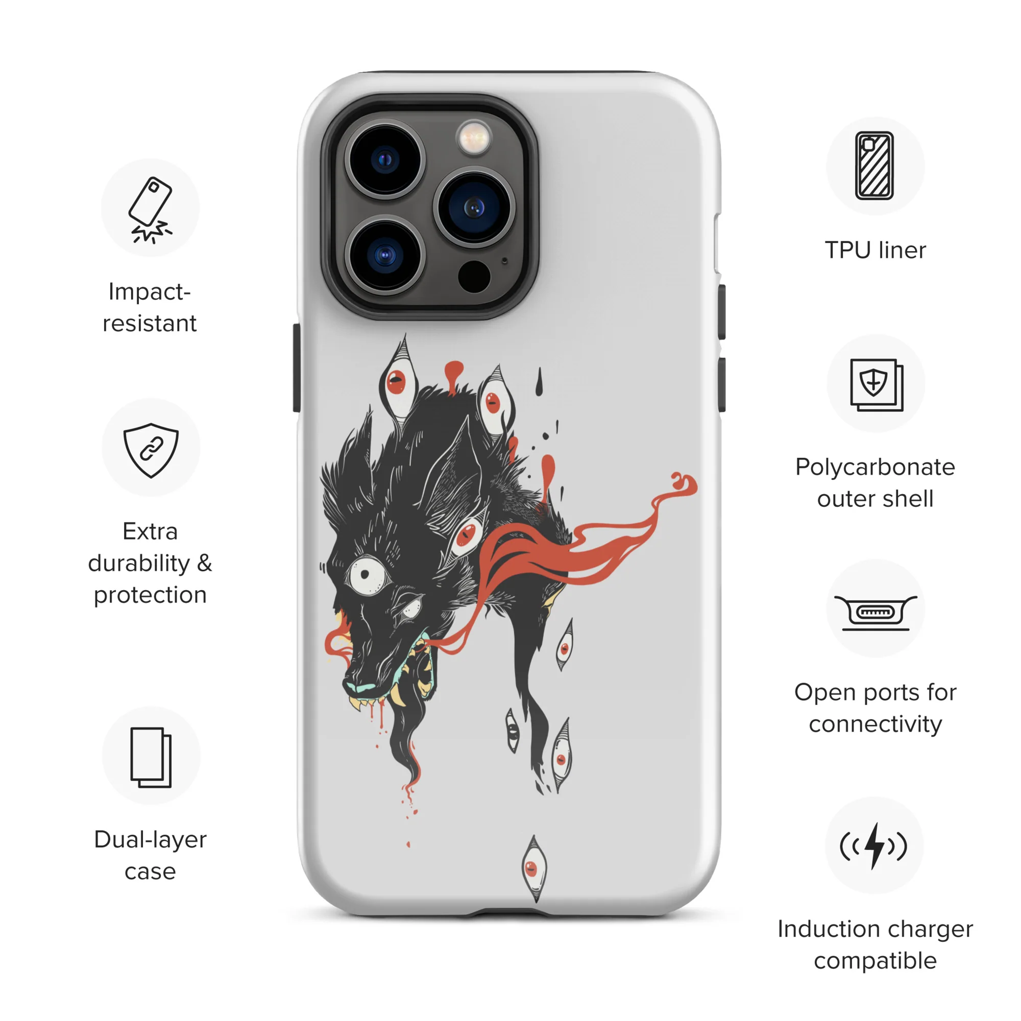 Wolf, Tough Case For iPhone® - Image 3