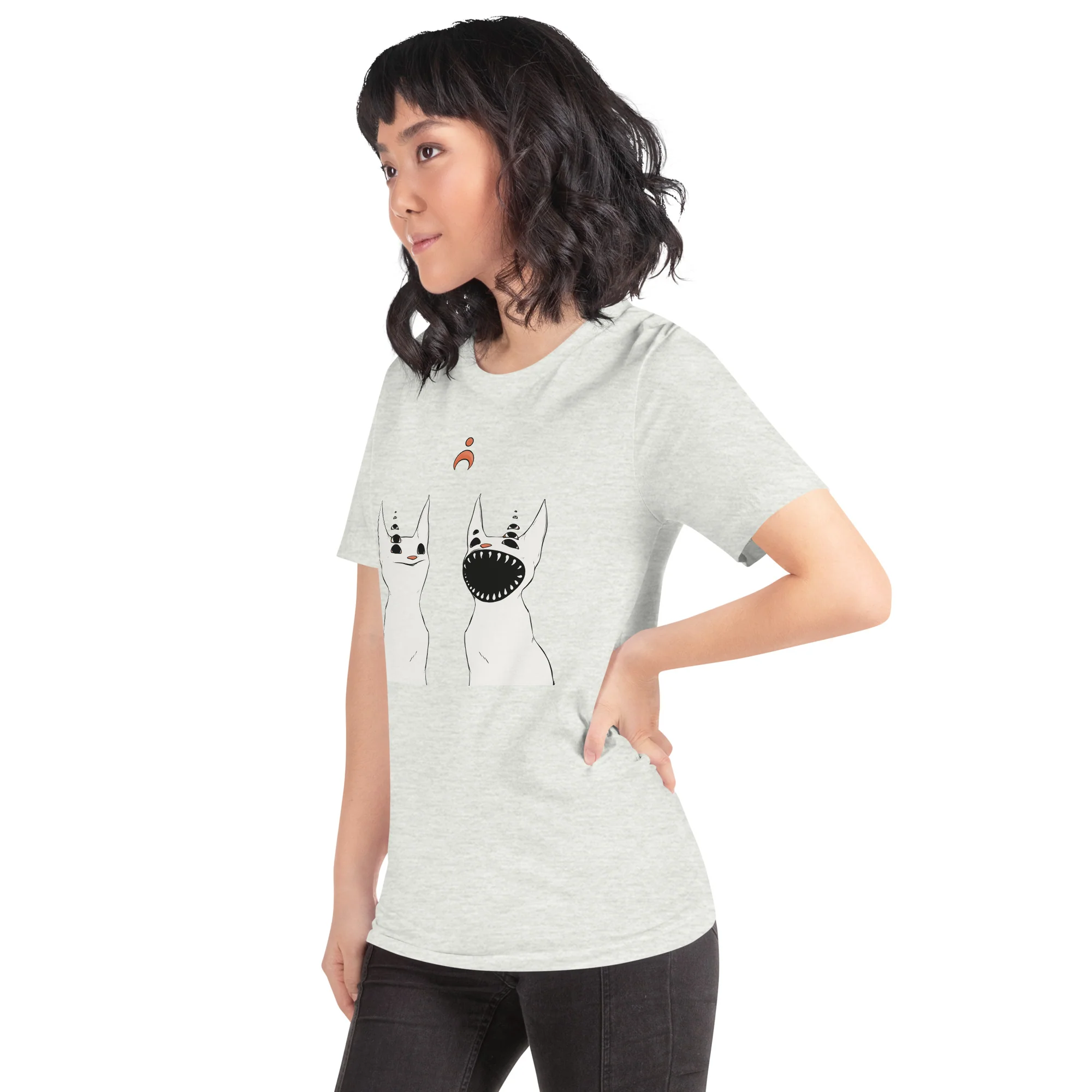 Two Strange Cats, Unisex T-Shirt - Image 2