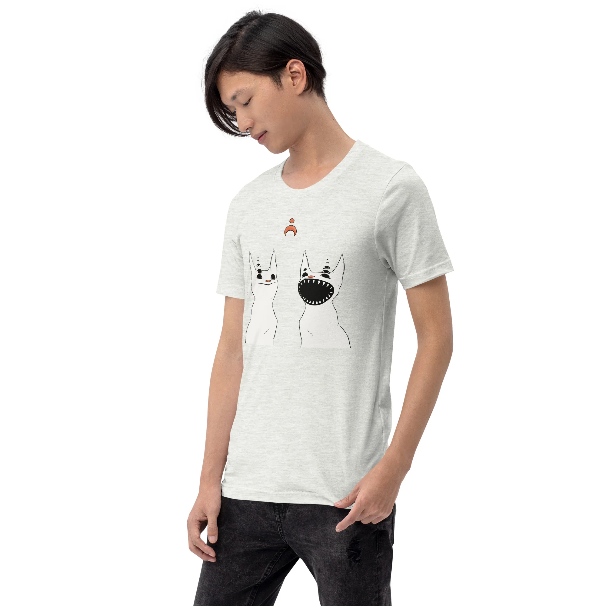Two Strange Cats, Unisex T-Shirt - Image 3