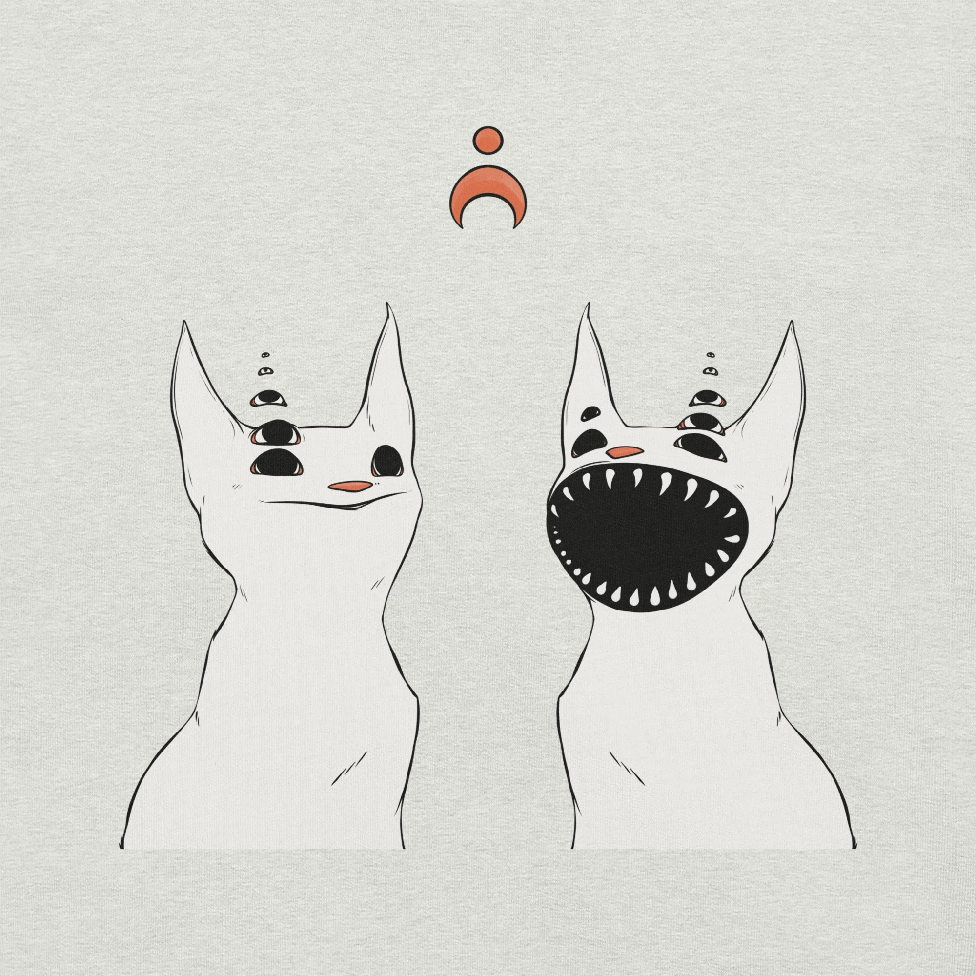 Two Strange Cats, Unisex T-Shirt - Image 4