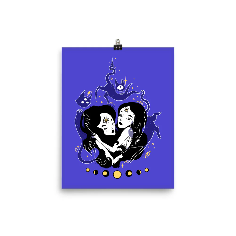 Two Witches, Matte Art Print Poster - Image 2