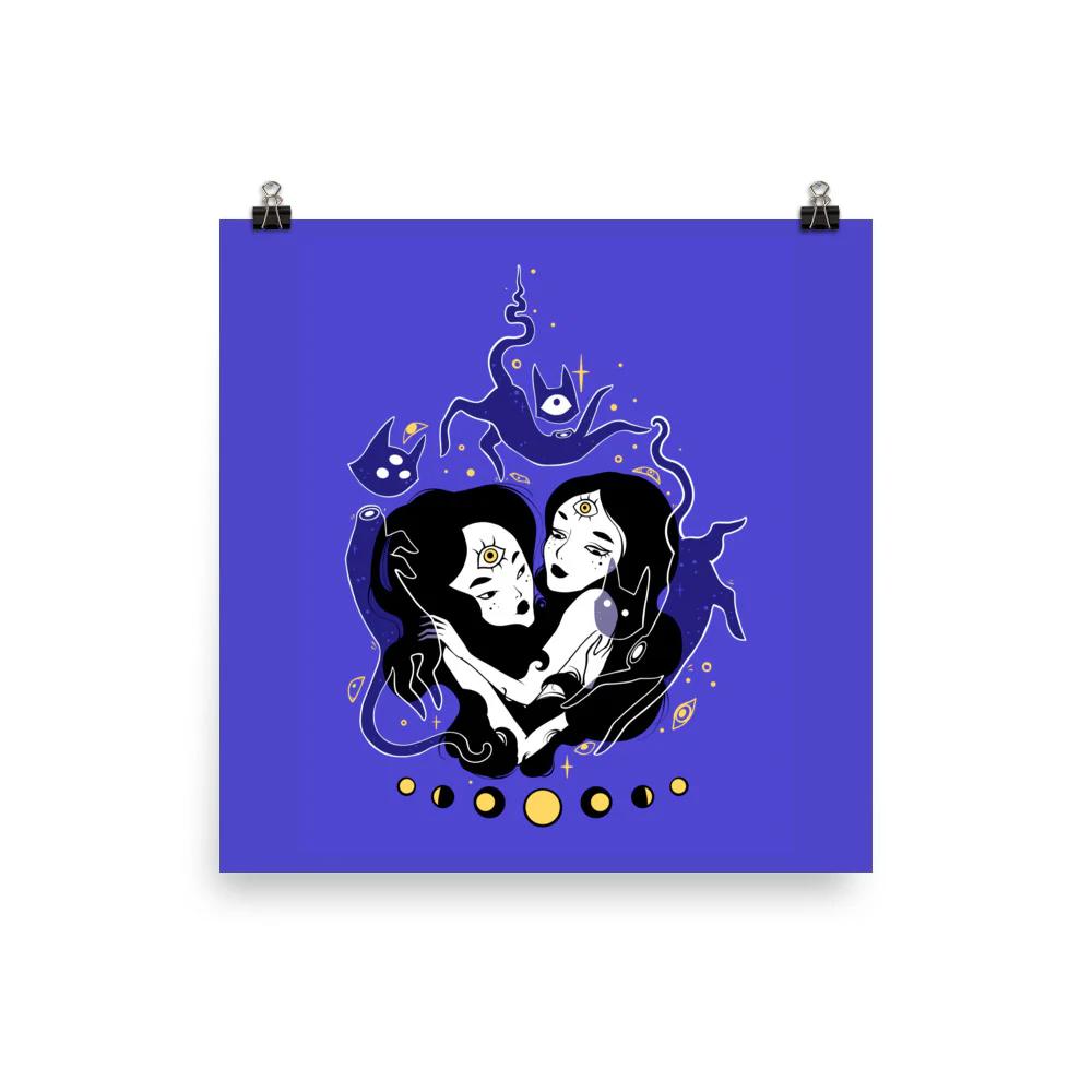 Two Witches, Matte Art Print Poster - Image 6