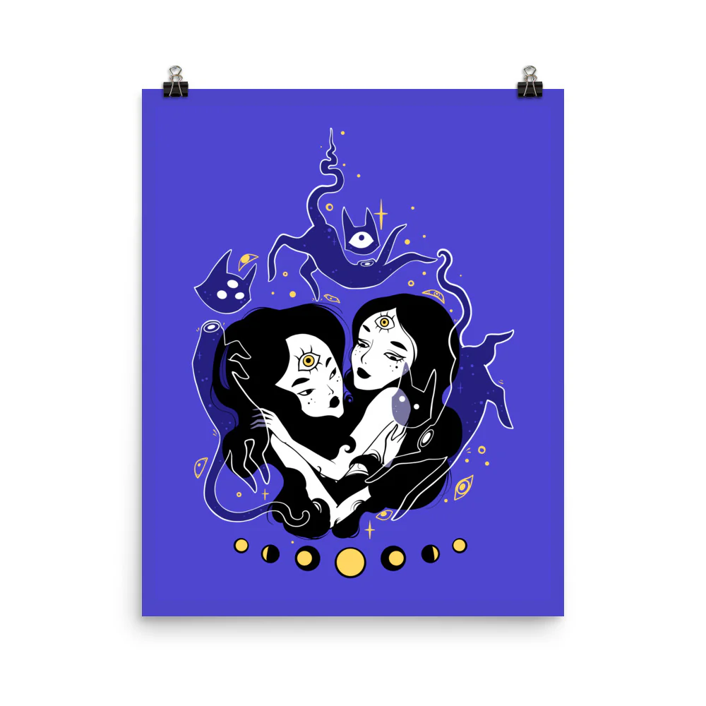 Two Witches, Matte Art Print Poster - Image 9