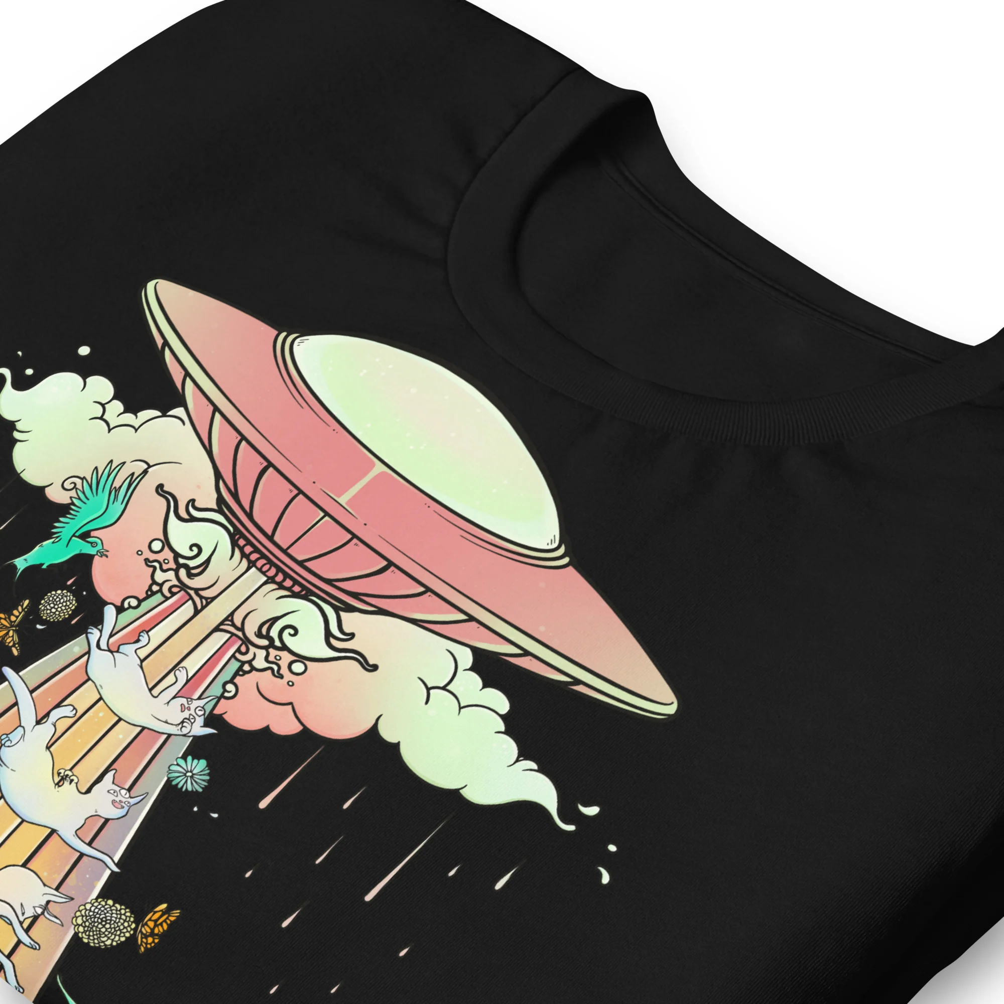 UFO & Cats, Unisex T-Shirt - Image 5