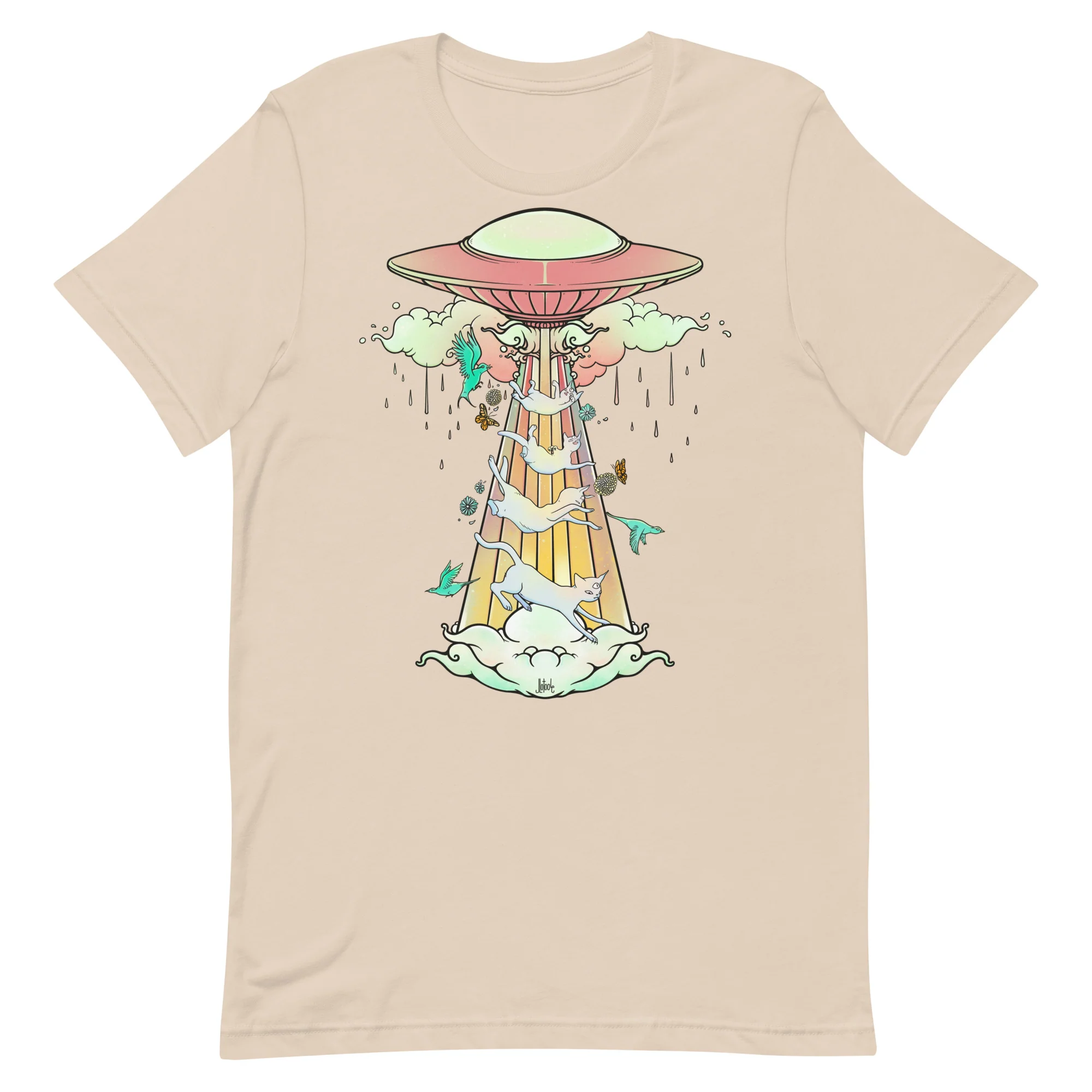 UFO & Cats, Unisex T-Shirt - Image 7