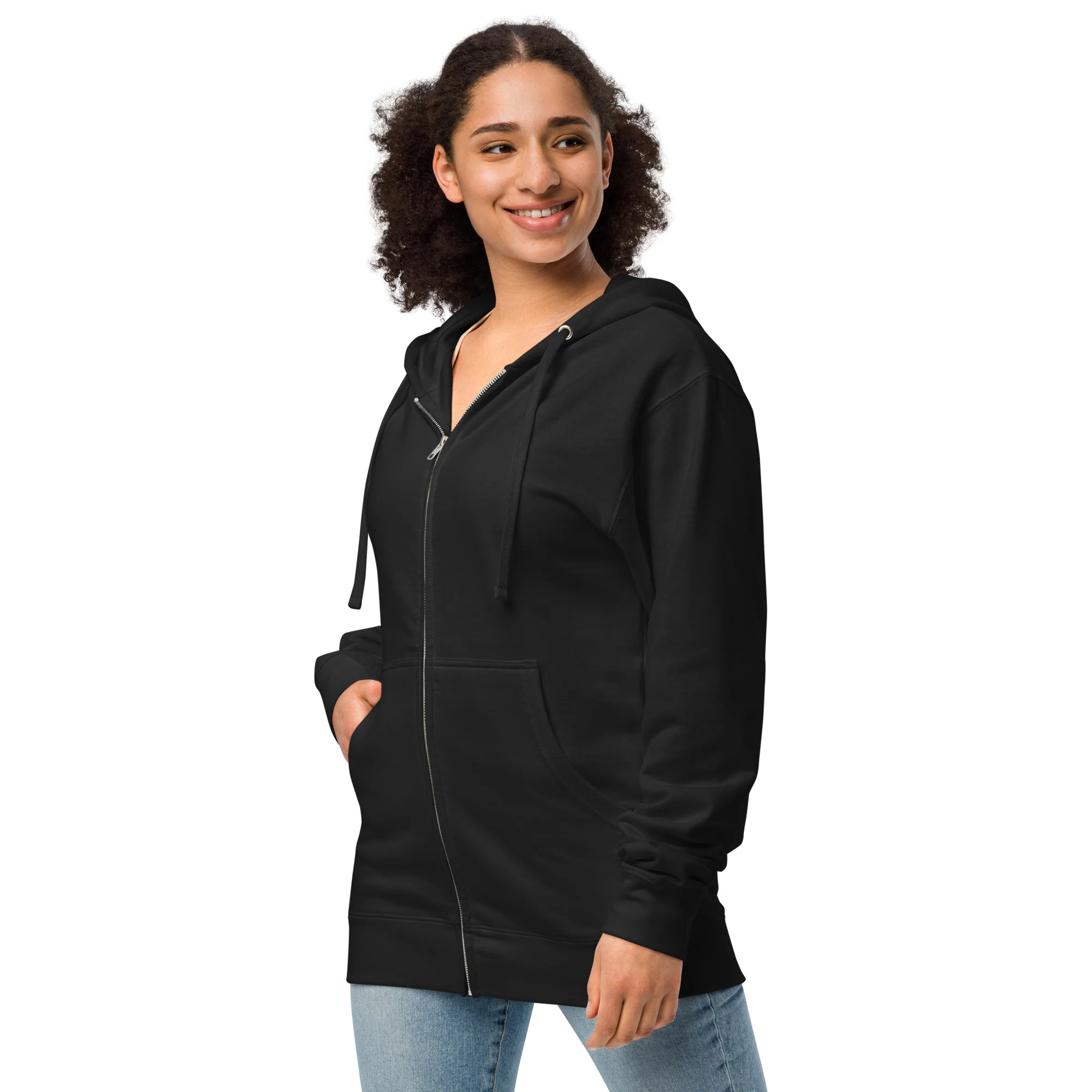 Illegitimi Non Carborundum, Unisex Fleece Zip-Up Hoodie - Image 2