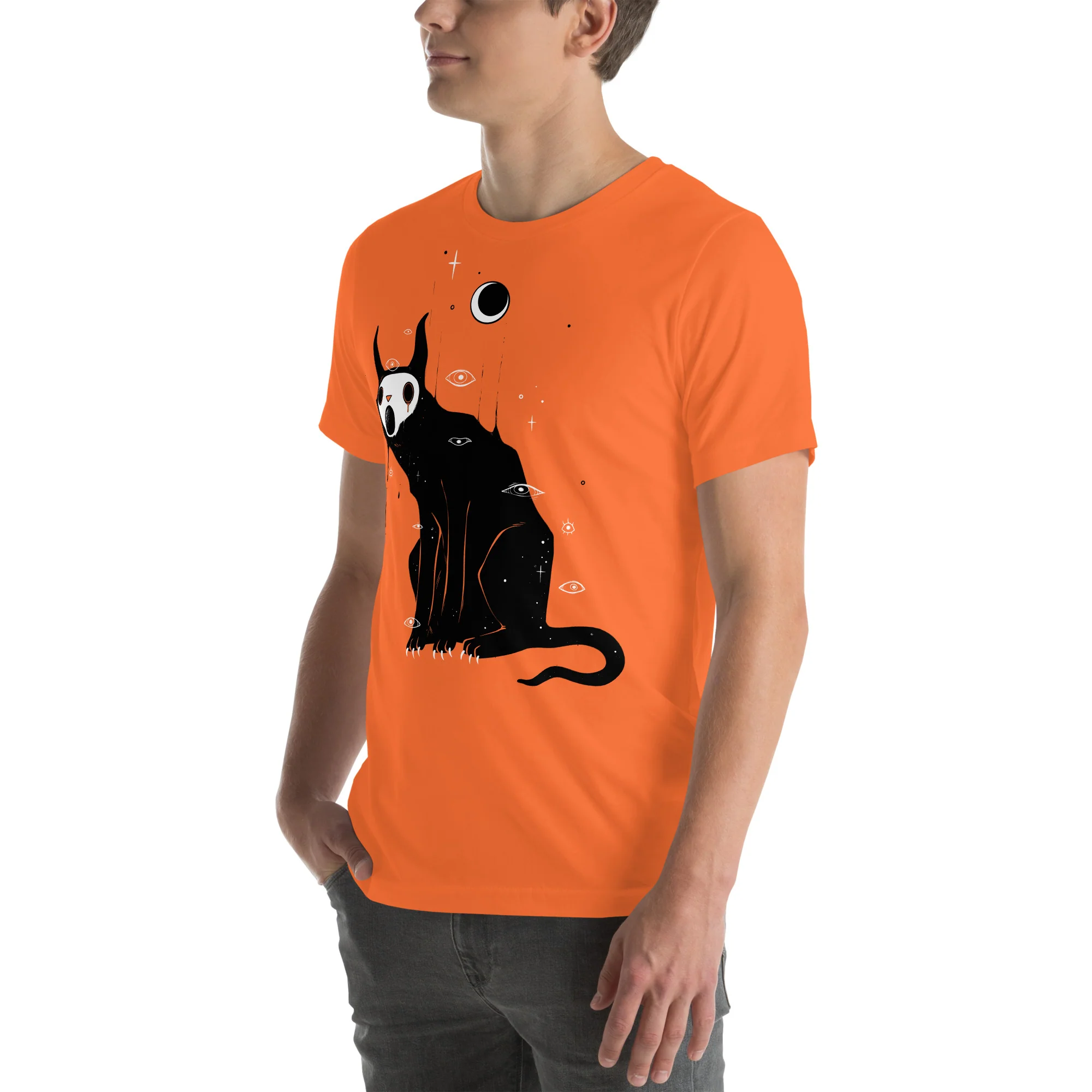 Ghost Cat, Unisex T-Shirt - Image 3