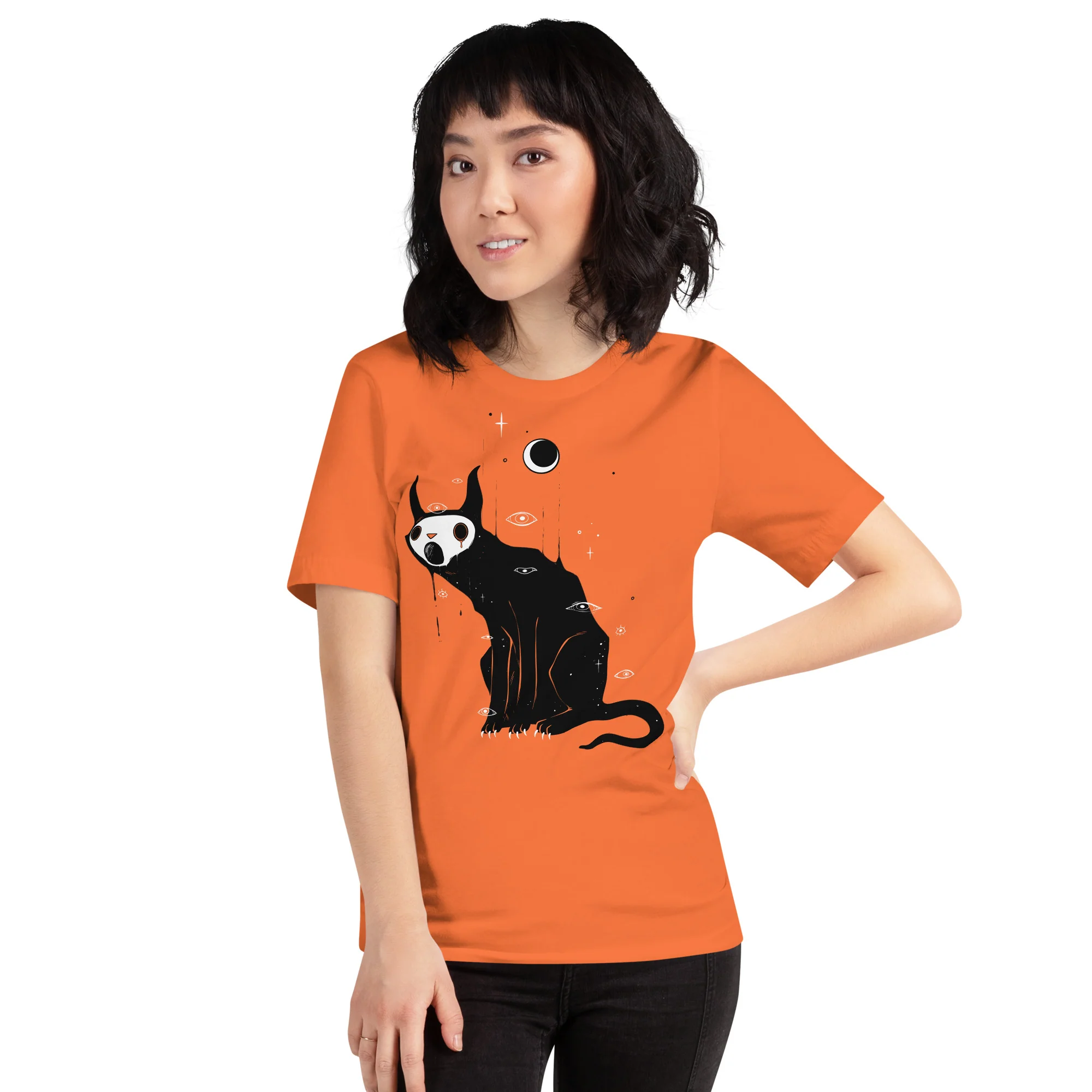 Ghost Cat, Unisex T-Shirt - Image 5