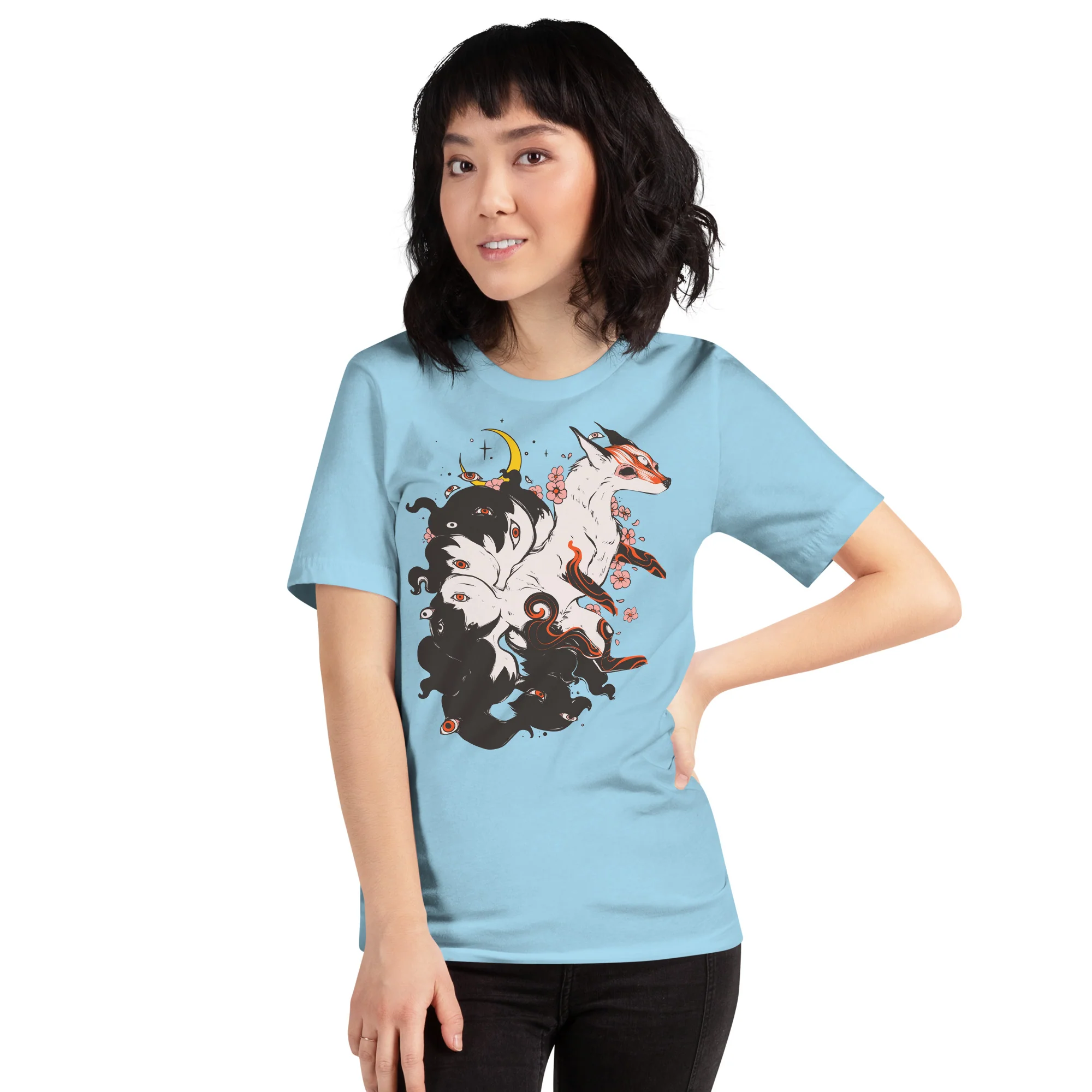 Kitsune Fox, Unisex T-Shirt - Image 3