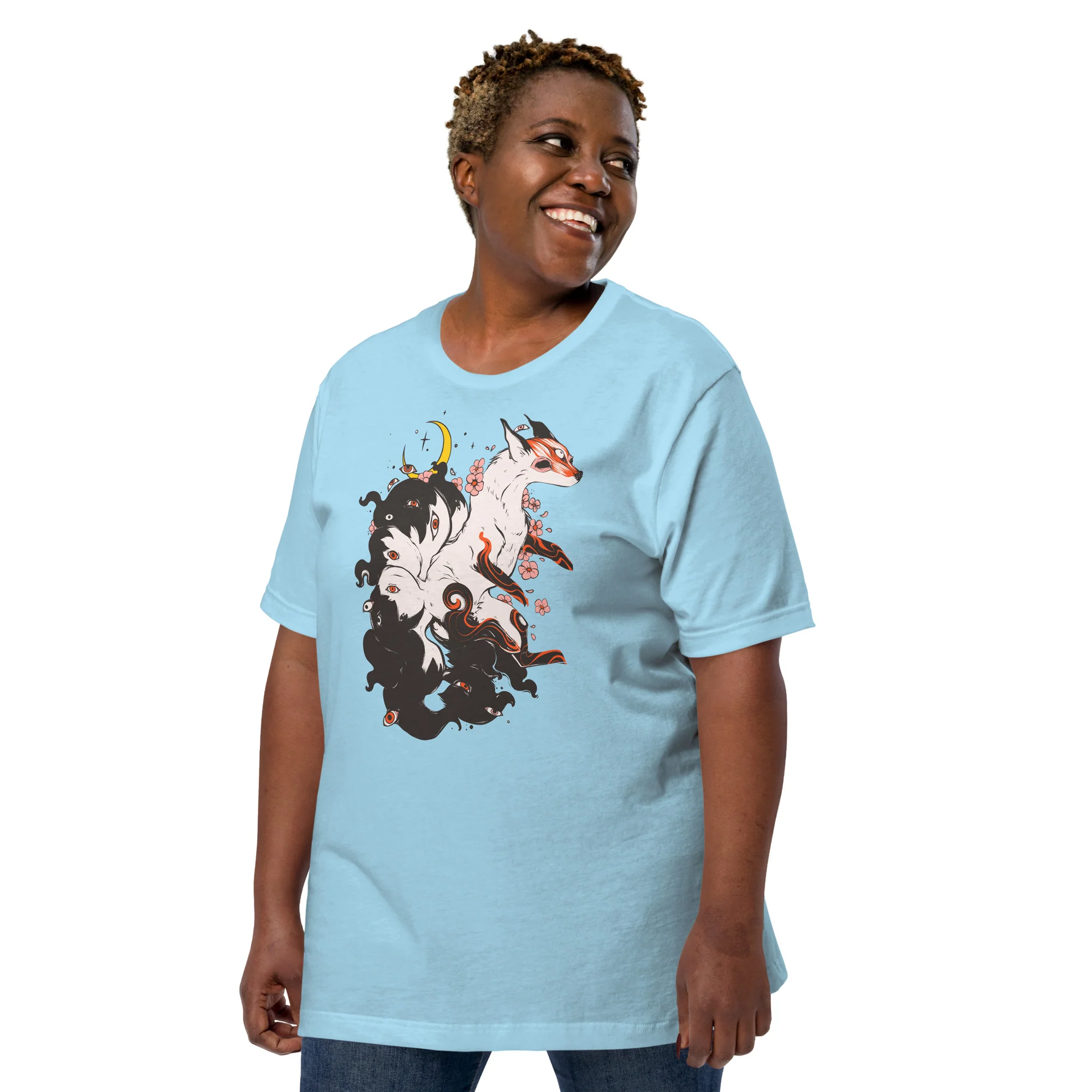 Kitsune Fox, Unisex T-Shirt - Image 5