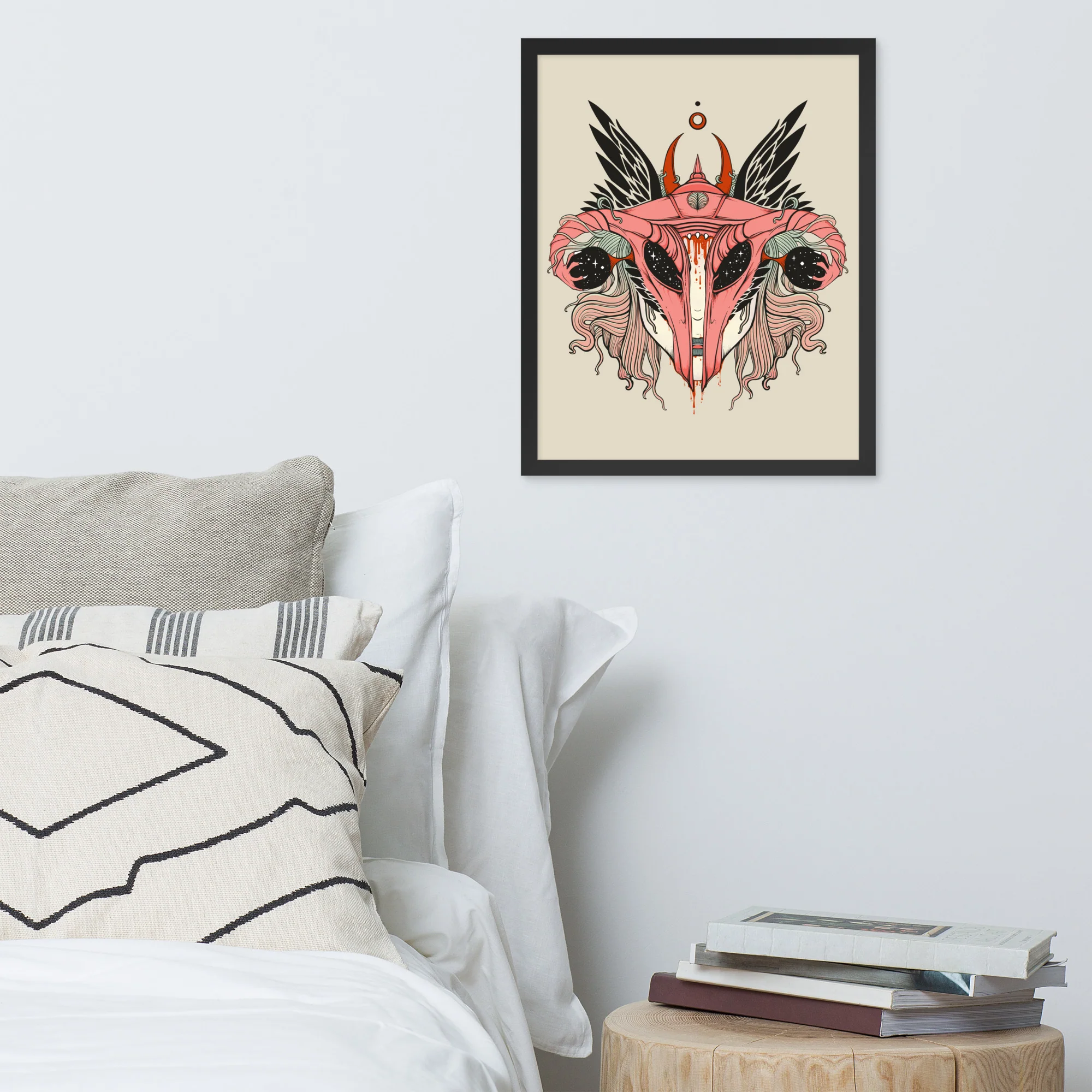 Uterus Shieldmaiden, Framed Art Print - Image 7