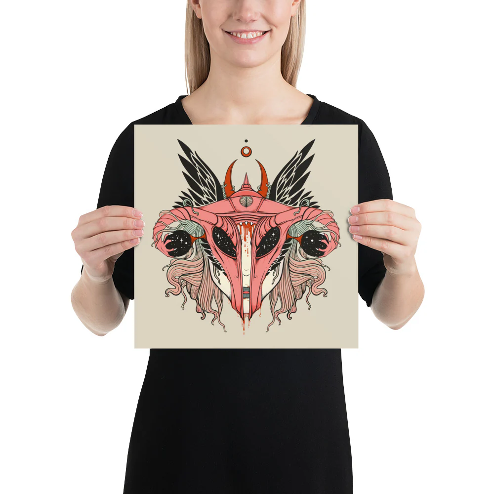 Uterus Shieldmaiden, Matte Art Print Poster - Image 4