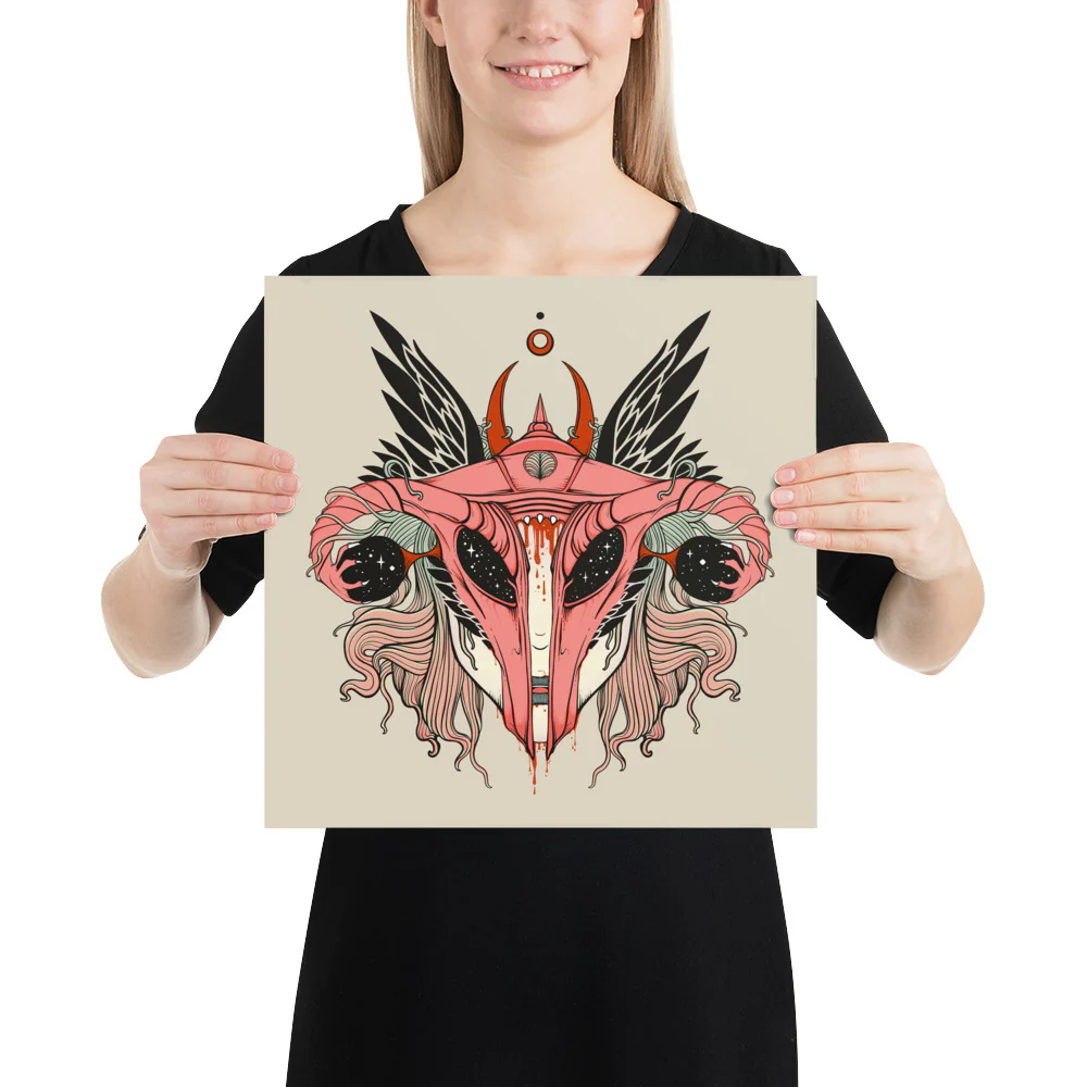 Uterus Shieldmaiden, Matte Art Print Poster - Image 5