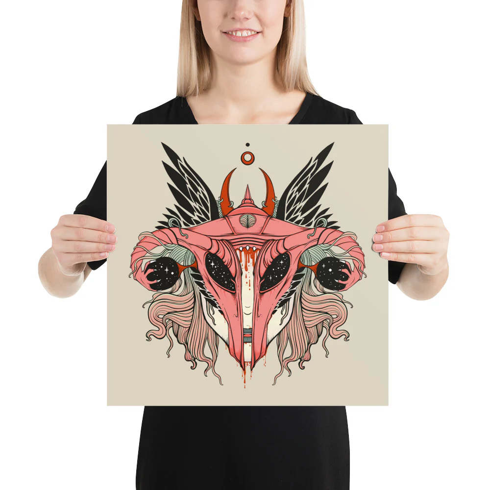 Uterus Shieldmaiden, Matte Art Print Poster - Image 6