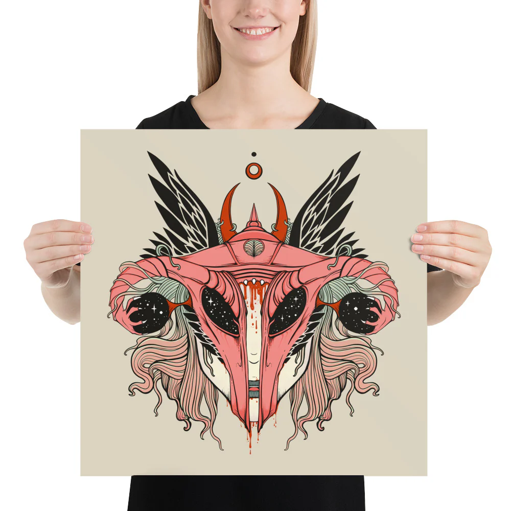 Uterus Shieldmaiden, Matte Art Print Poster - Image 7