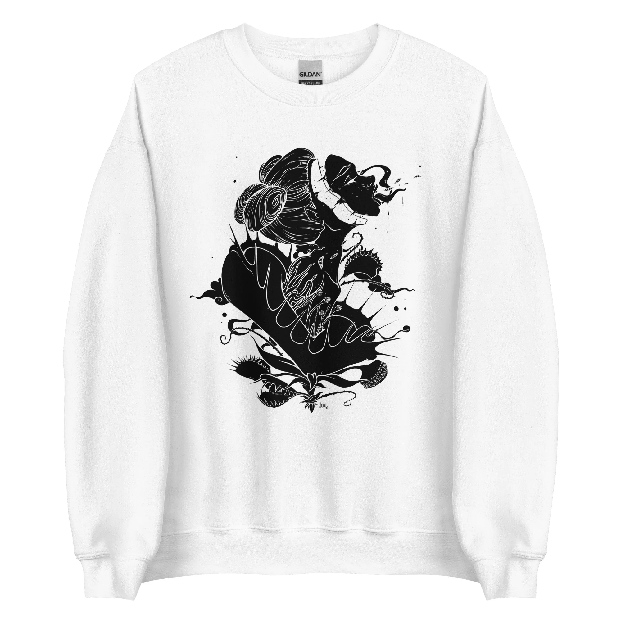 Venus Fly Trap Girl, Unisex Sweatshirt - Image 8