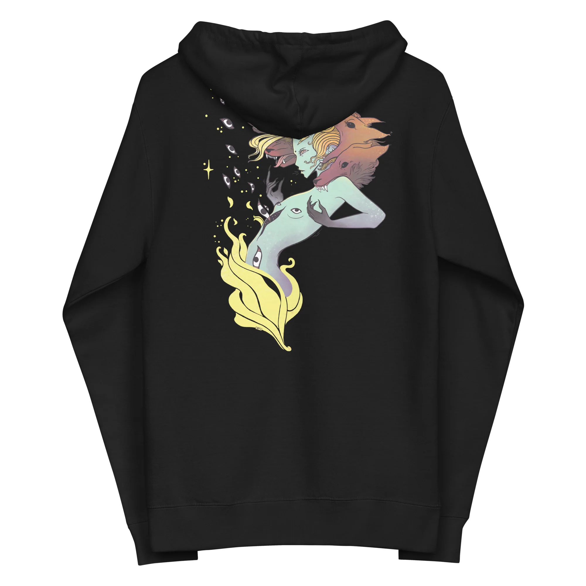 Witch And Wolves, Unisex Fleece Zip-Up Hoodie - Image 4