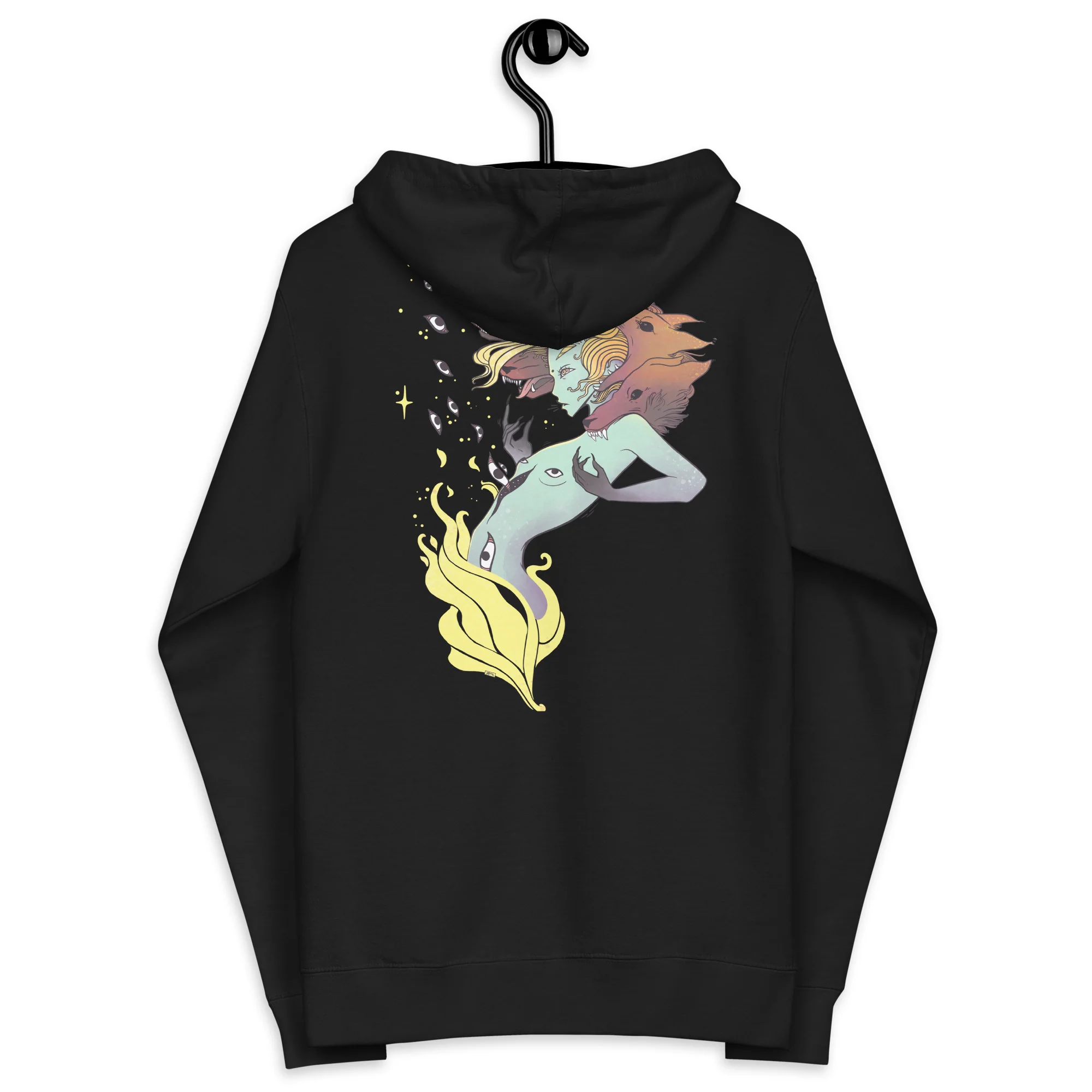 Witch And Wolves, Unisex Fleece Zip-Up Hoodie - Image 5